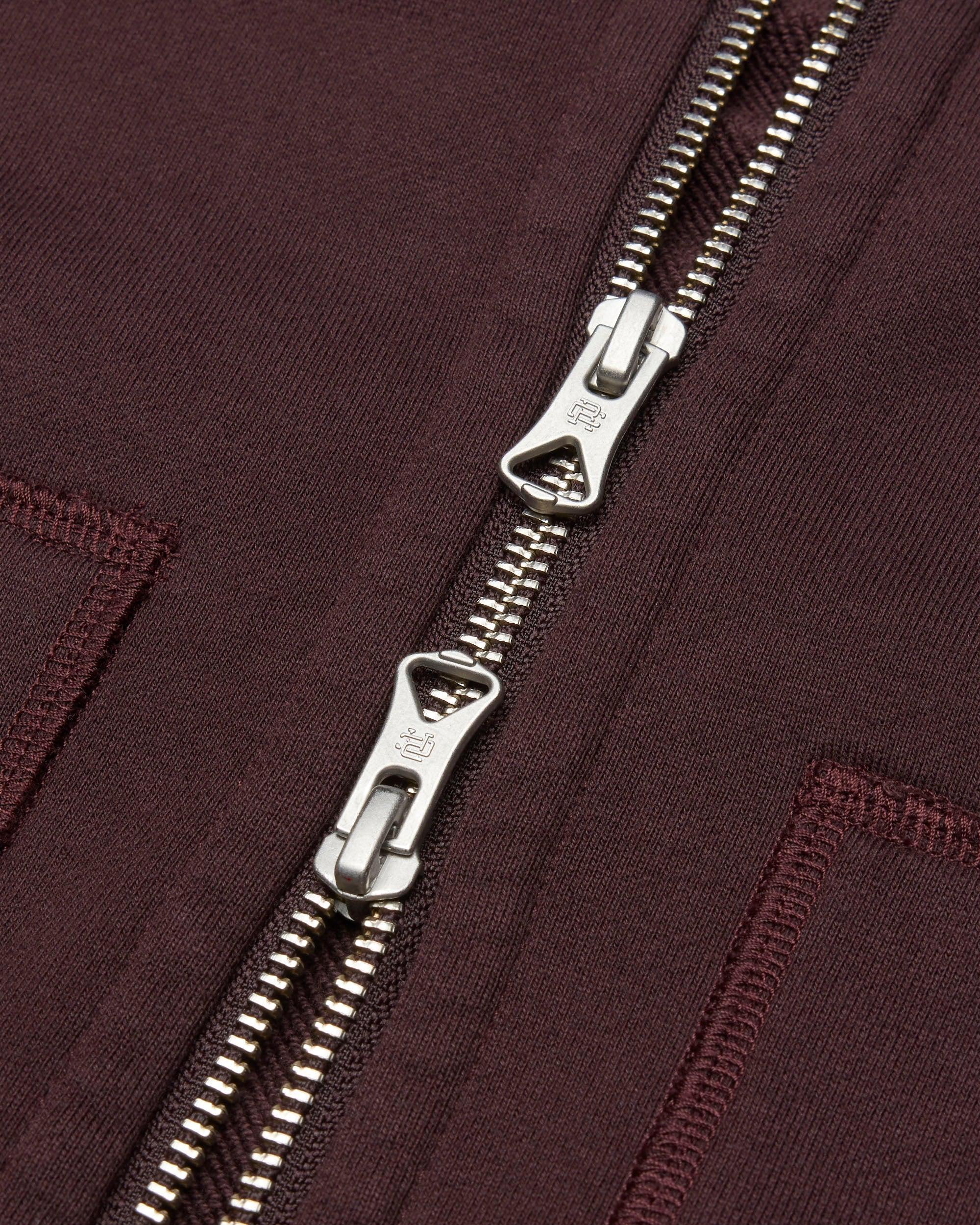 Midweight Terry Slim Zip Hoodie Male Product Image