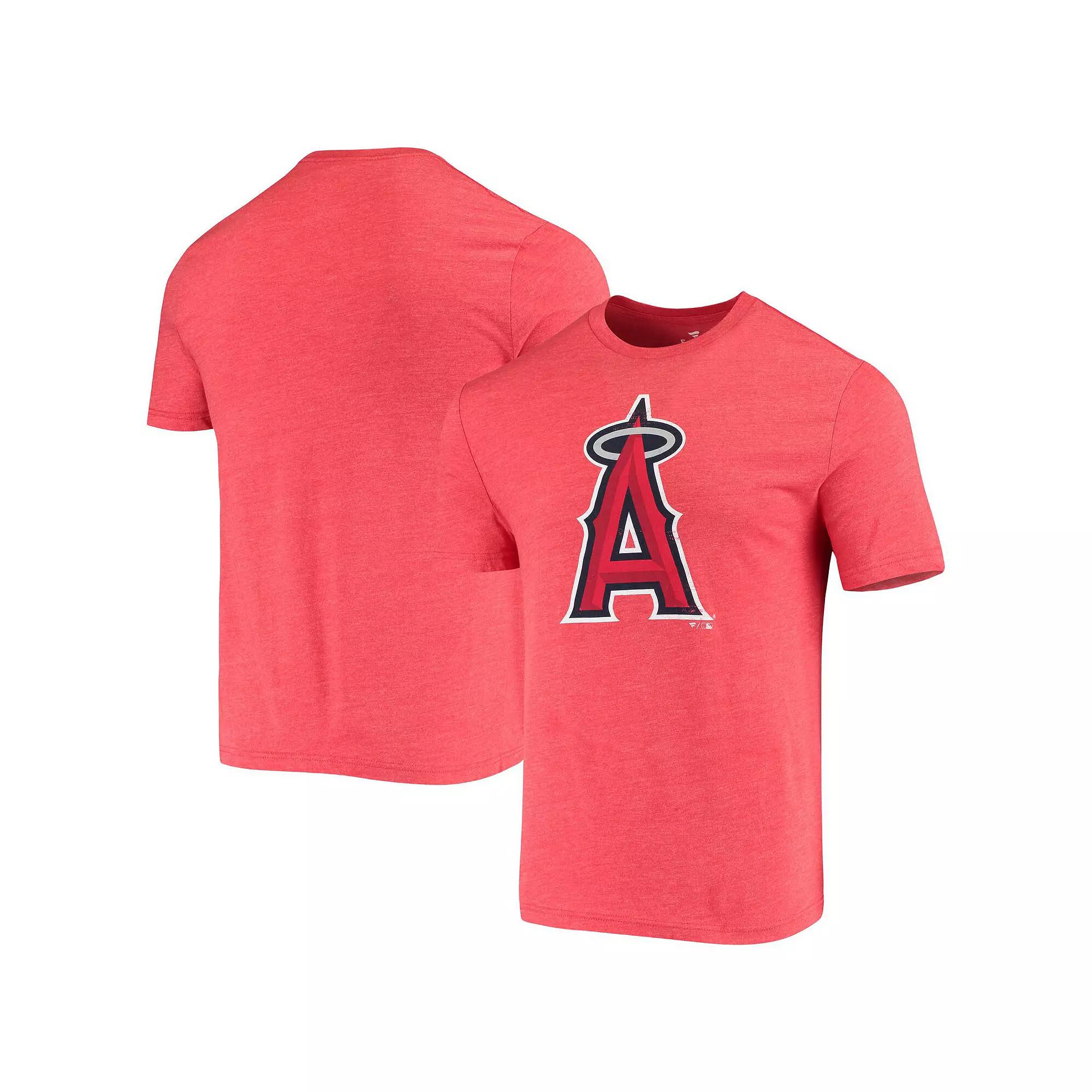 Men's Fanatics Branded Navy Detroit Tigers Weathered Official Logo Tri-Blend T-Shirt,  Product Image