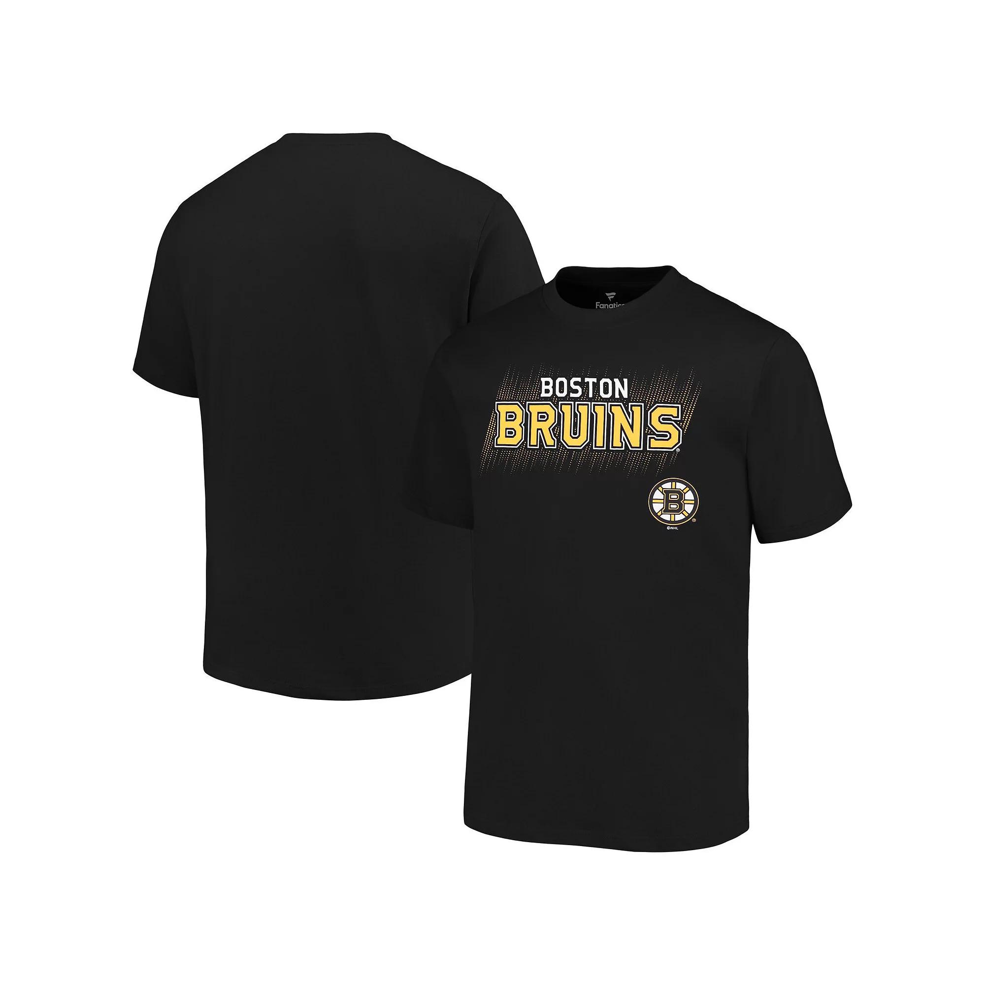 Men's Fanatics Black Boston Bruins Big & Tall Wordmark T-Shirt,  Product Image
