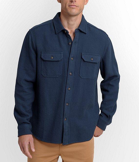 Southern Tide Beachwood Solid Twill Long Sleeve Woven Shirt Product Image