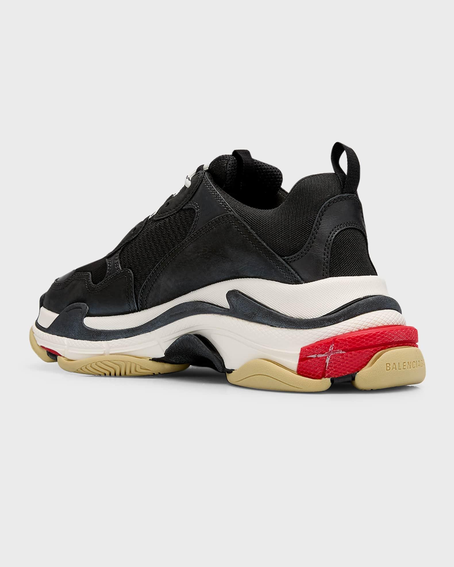 Men's Triple S Mesh Leather Sneakers Product Image