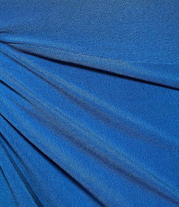 Belle by Badgley Mischka Leah Stretch Crepe Halter Neck Sleeveless Dress Product Image