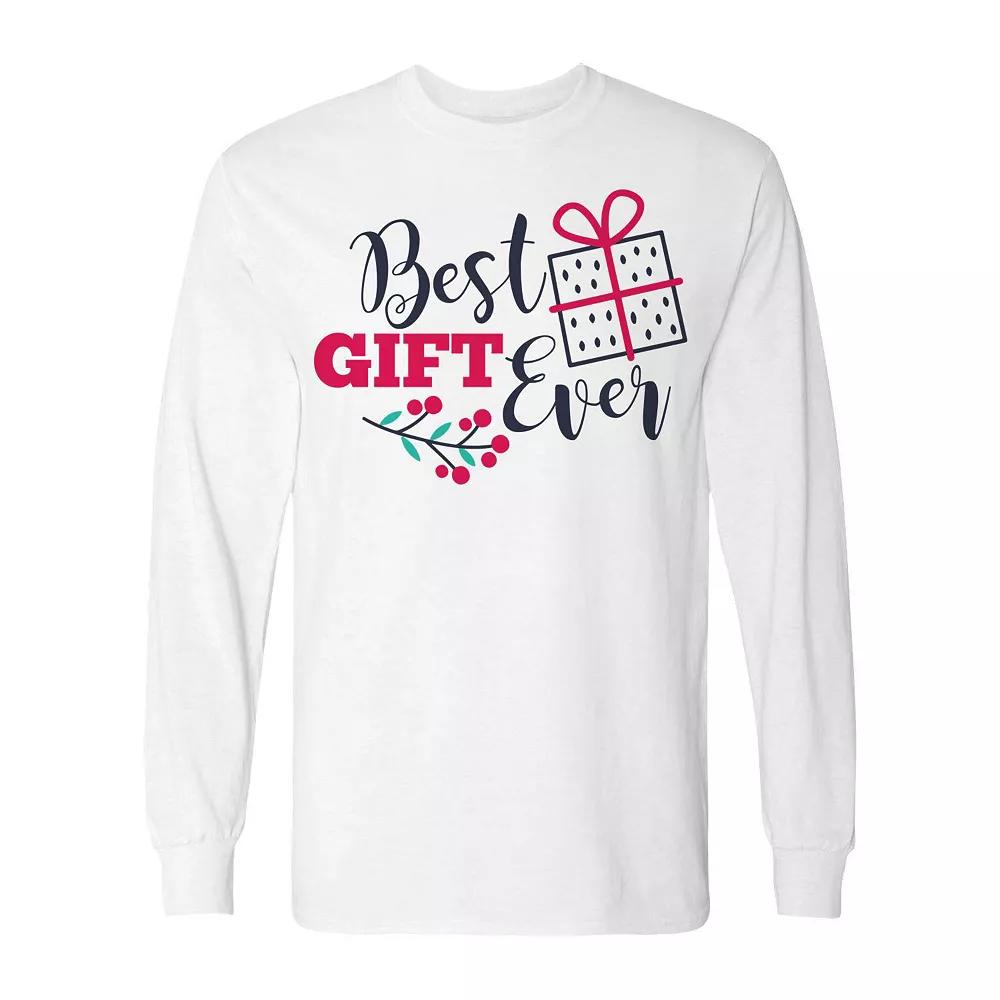 Men's Christmas Best Gift Ever Long Sleeve Graphic Tee, Adult Unisex,  Product Image