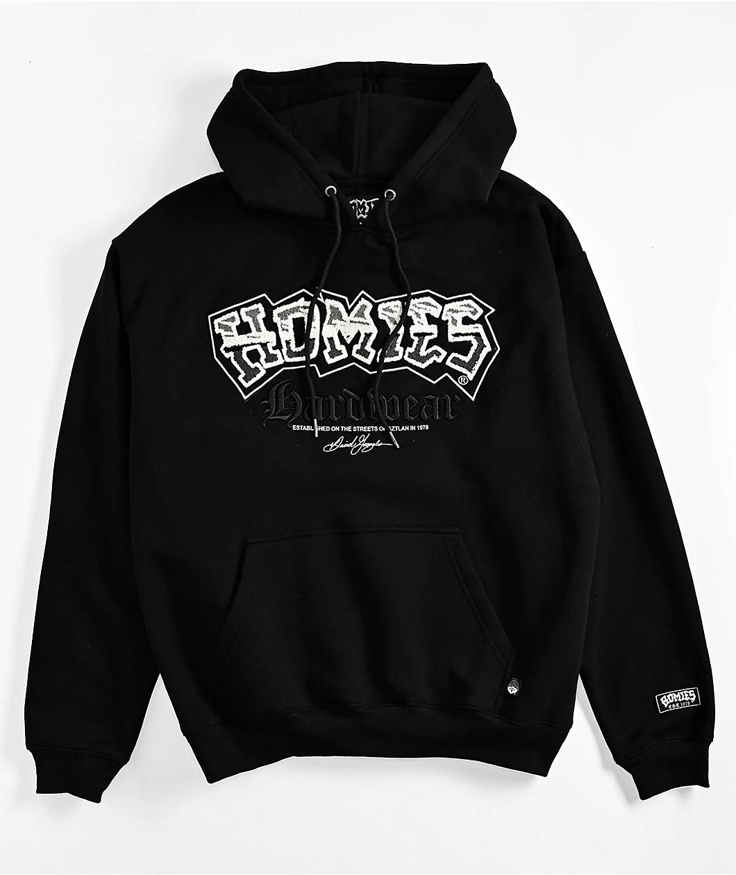 DGA Homies Patch Black Hoodie Product Image
