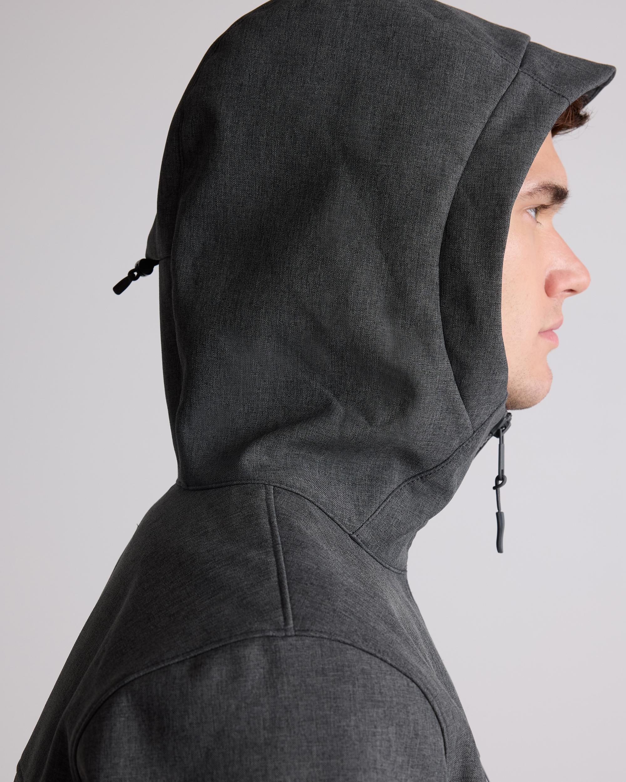 Quince | Men's Softshell Fleece-Lined Full-Zip Hooded Jacket Recycled Polyester Product Image