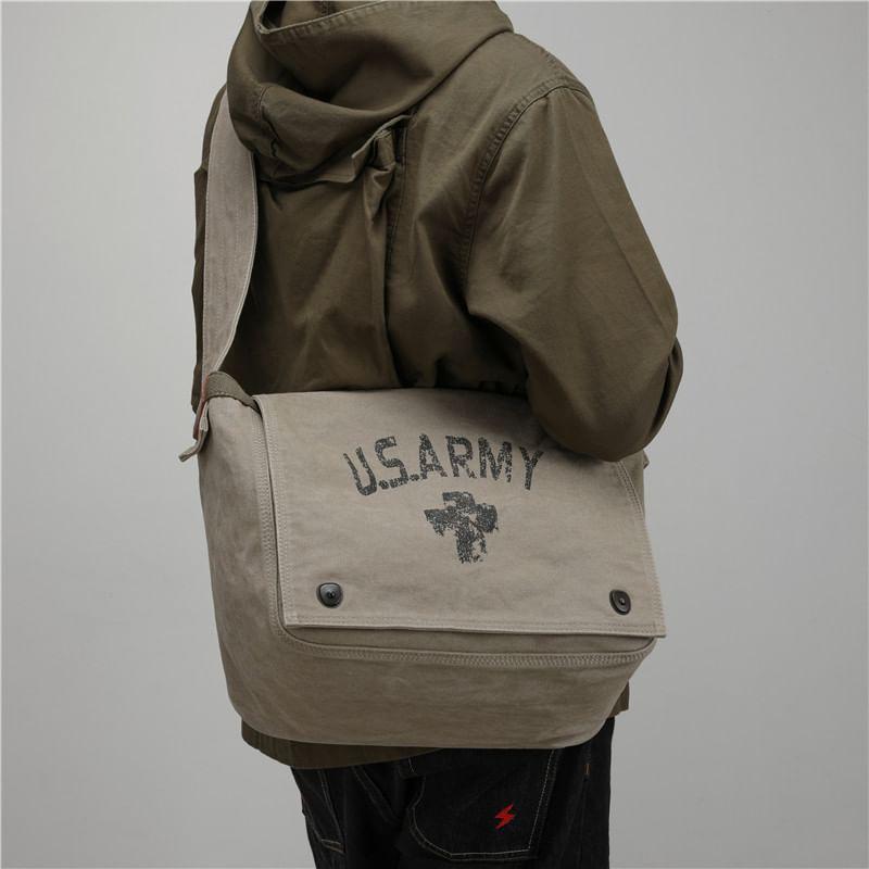 Lettering Flap Crossbody Bag Product Image