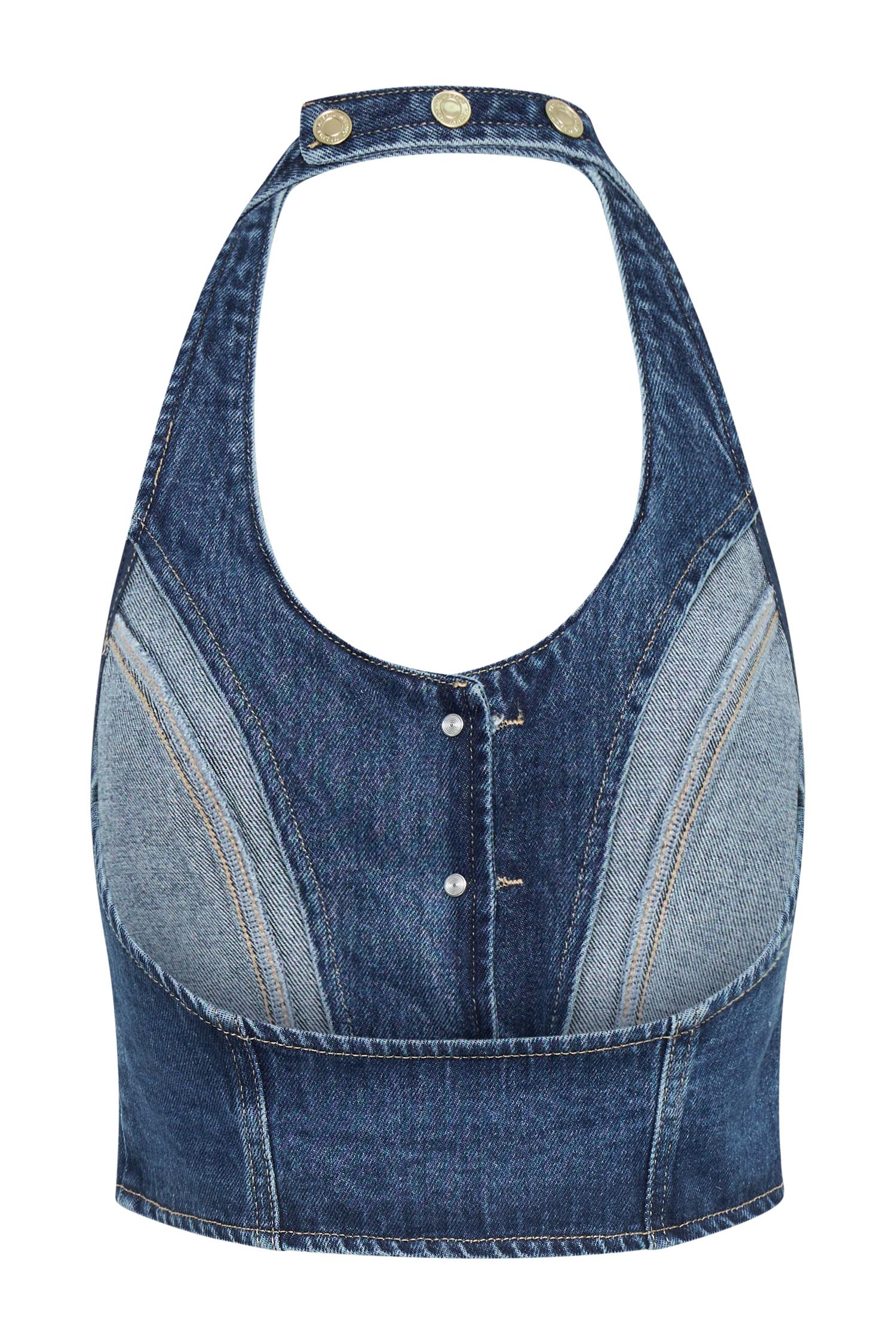Kieryn Denim Vest - Dark Blue Product Image