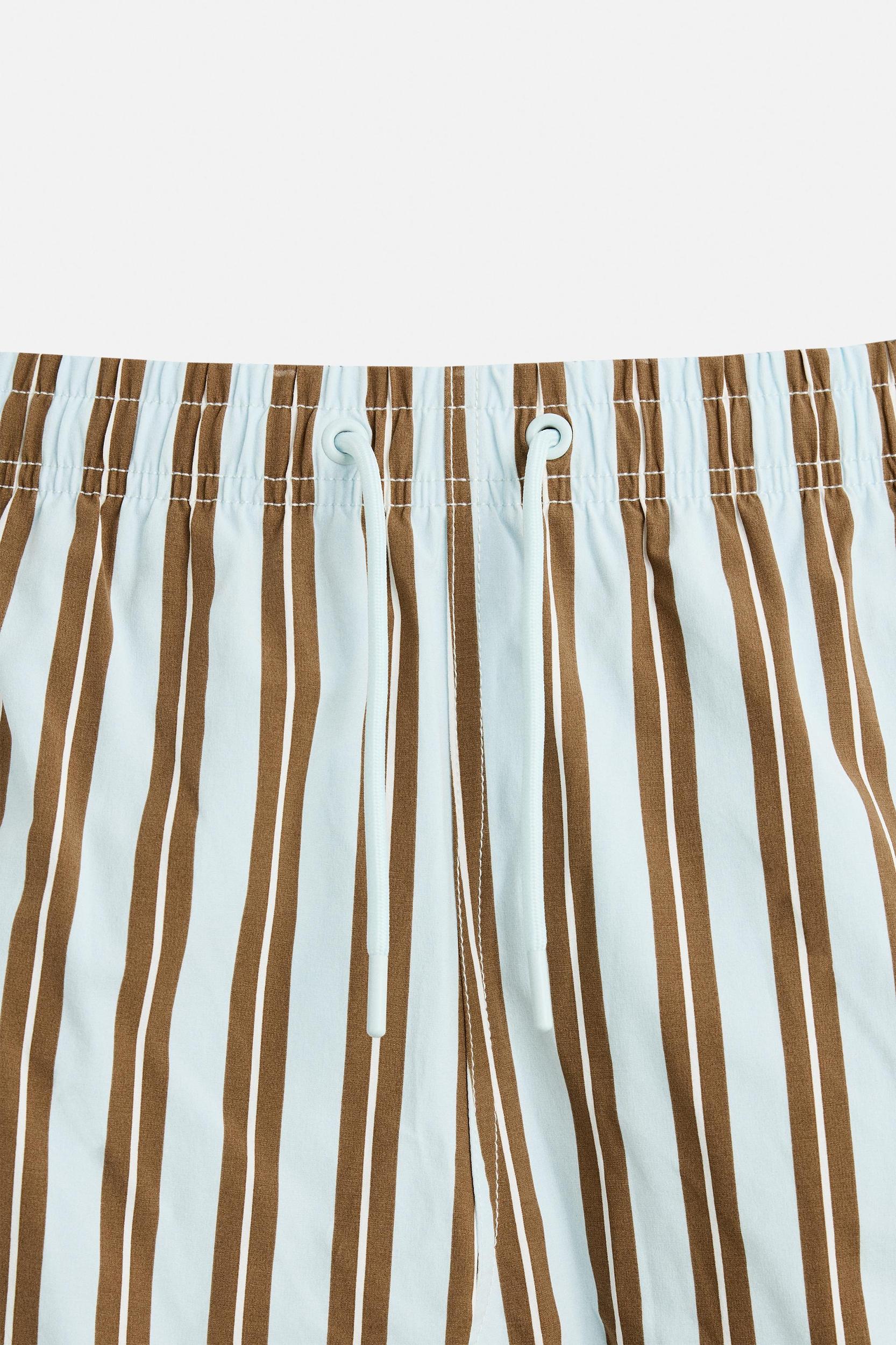 STRIPED MID-LENGTH SWIMSUIT Product Image