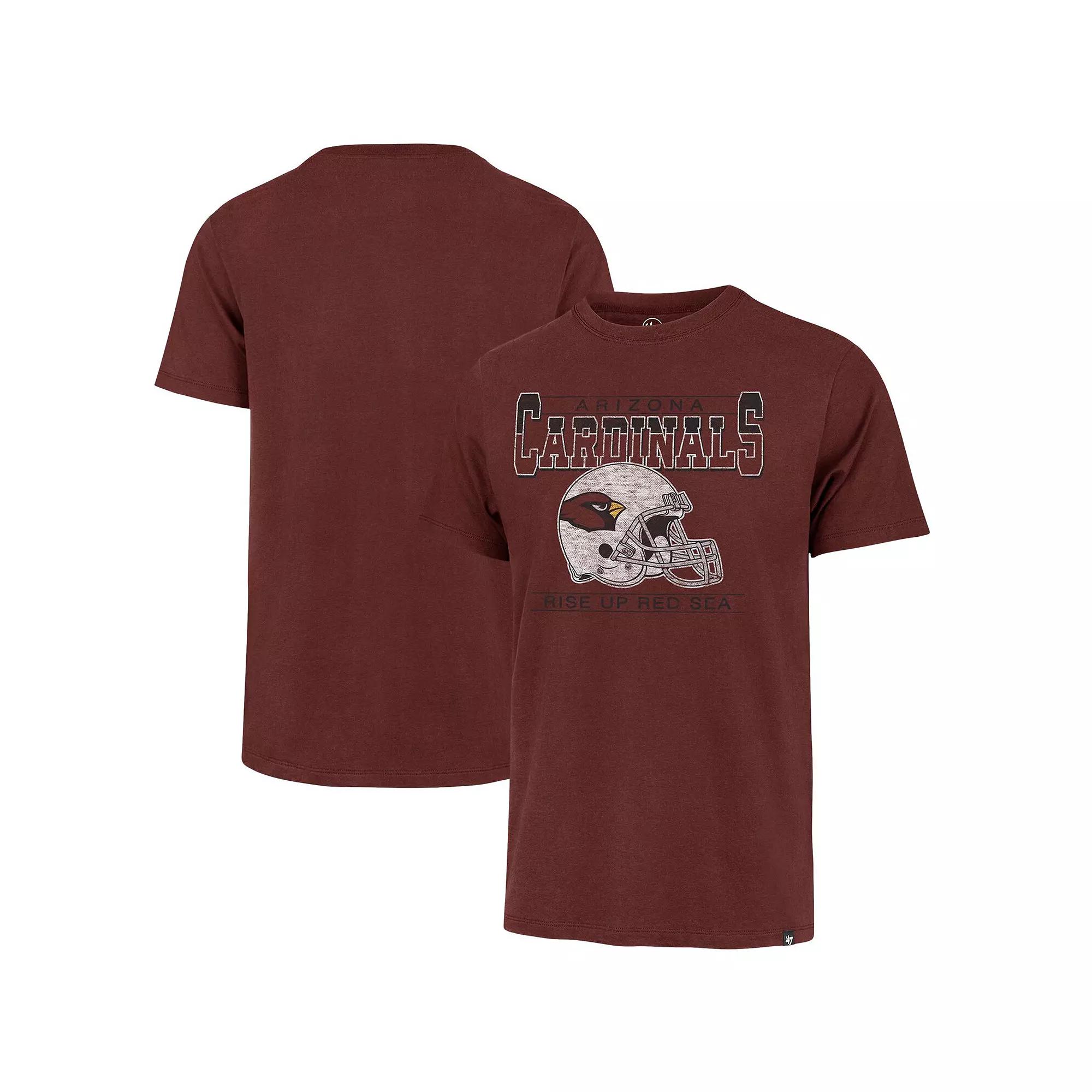 Men's '47 Cardinal Arizona Cardinals Gridiron Classics Time Lock Franklin T-Shirt,  Product Image