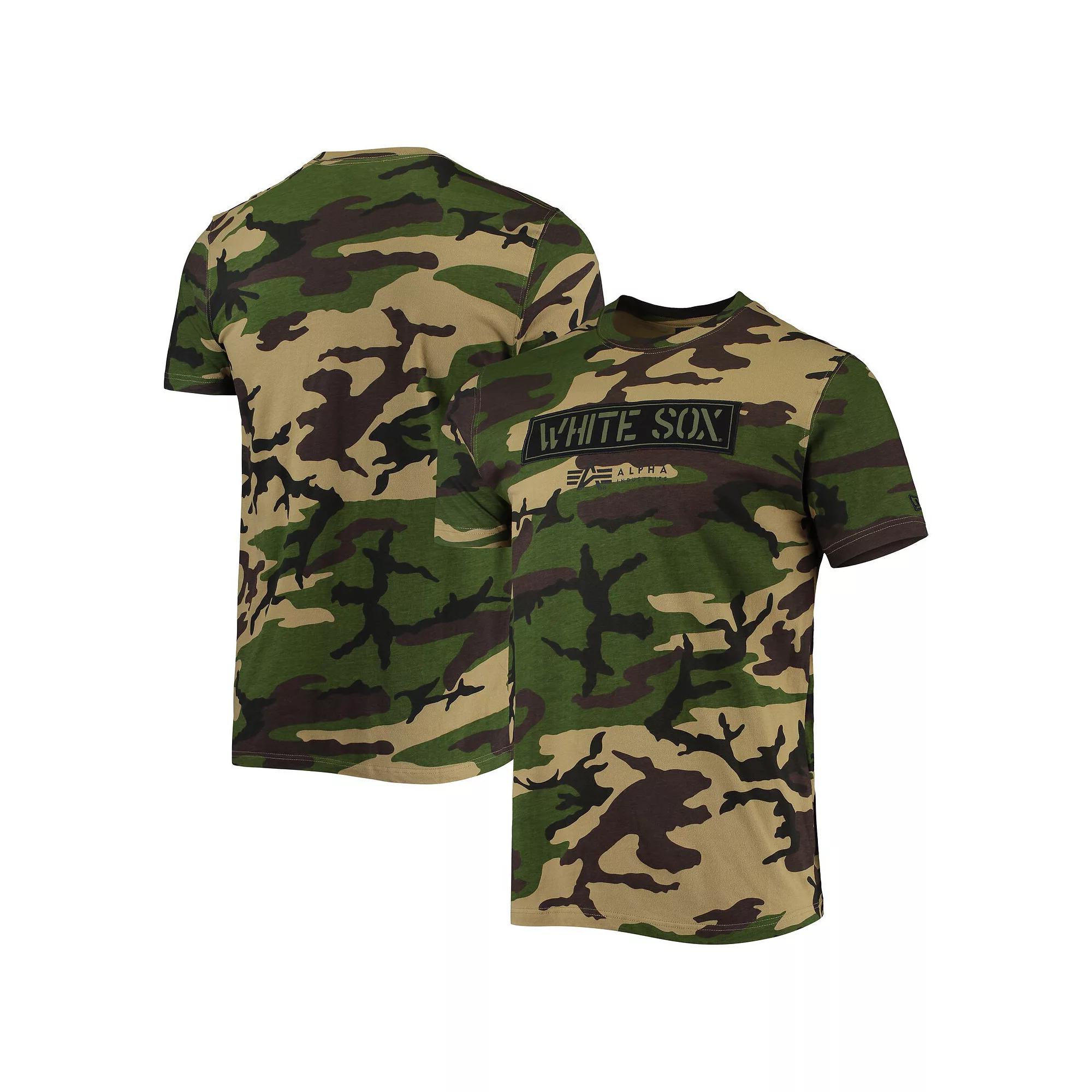 Men's New Era Camo Chicago White Sox Club T-Shirt, Size: Large, Green Product Image