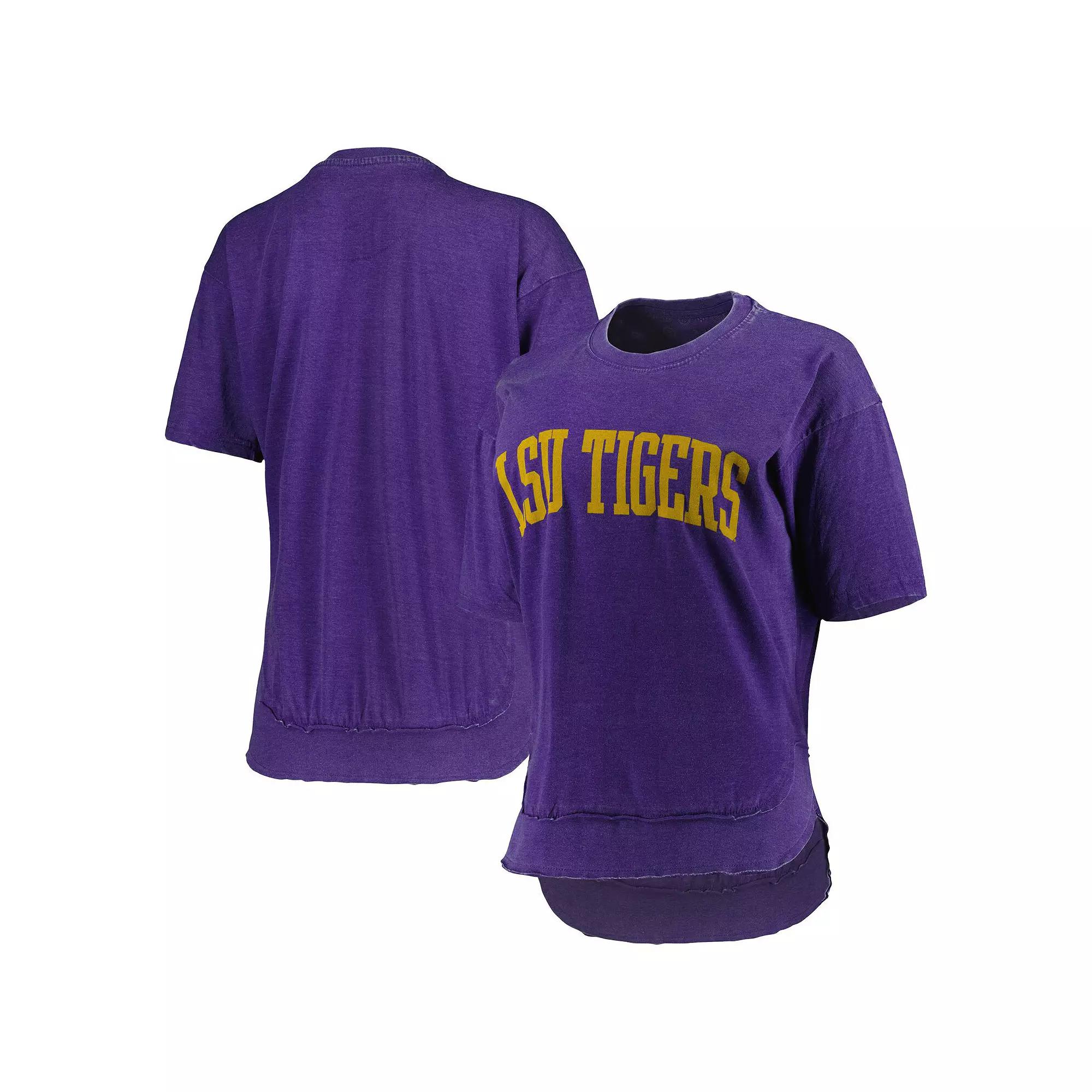 Women's Pressbox Purple LSU Tigers Arch Poncho T-Shirt,  Product Image