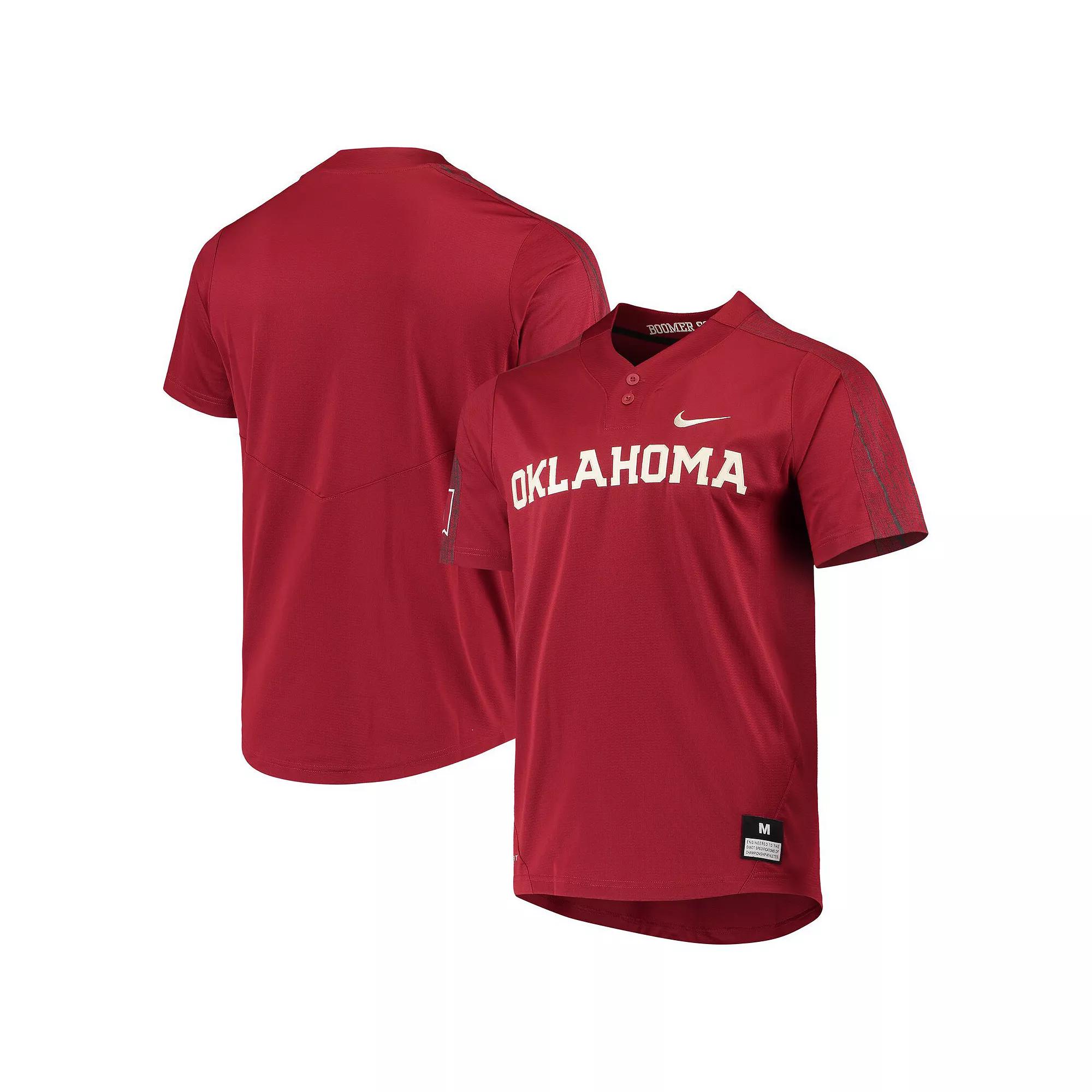 Nike Crimson Oklahoma Sooners Replica Softball Jersey, Men's,  Product Image