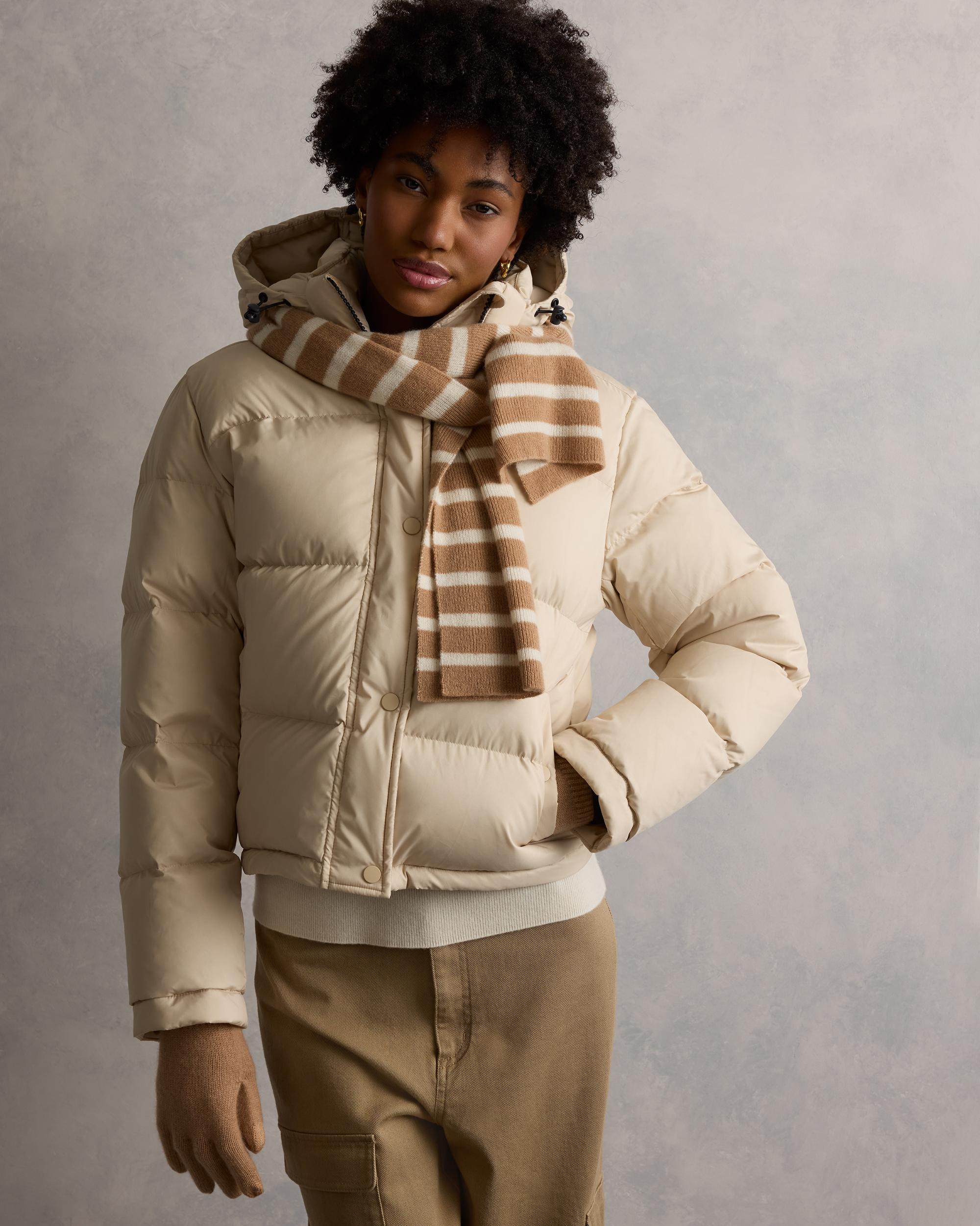 Quince | Women's Responsible Down Cropped Puffer Jacket Recycled Polyester Product Image
