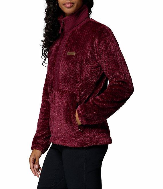 Columbia Fire Side Fleece Stand Collar Long Sleeves Zip Front Jacket Product Image