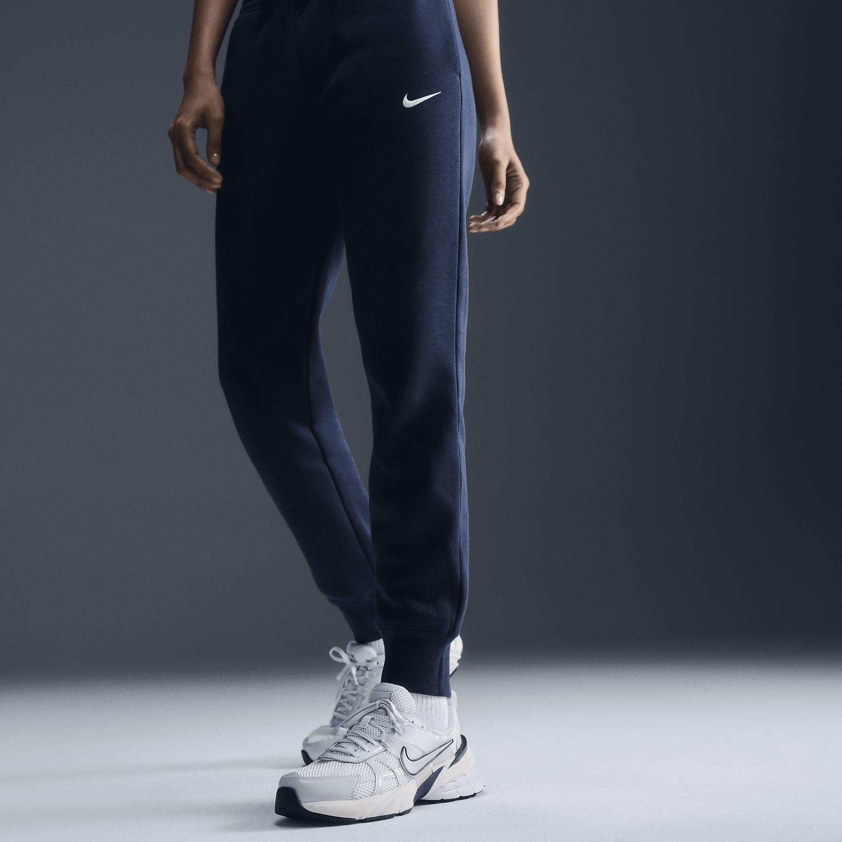 Nike Womens Nike NSW Phoenix Fleece MR Pants - Womens Armory Navy/Sail Product Image