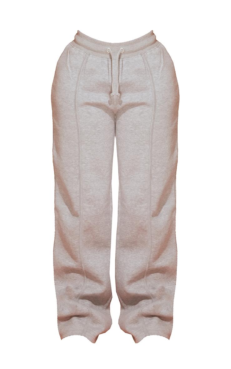 Shape Grey Marl Binded High Waist Wide Leg Sweatpants Product Image