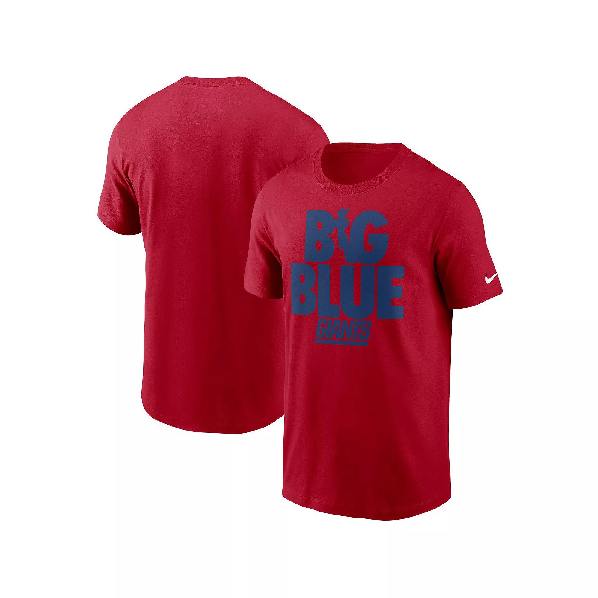 Men's Nike Red New York Giants Hometown Collection Big Blue T-Shirt,  Product Image