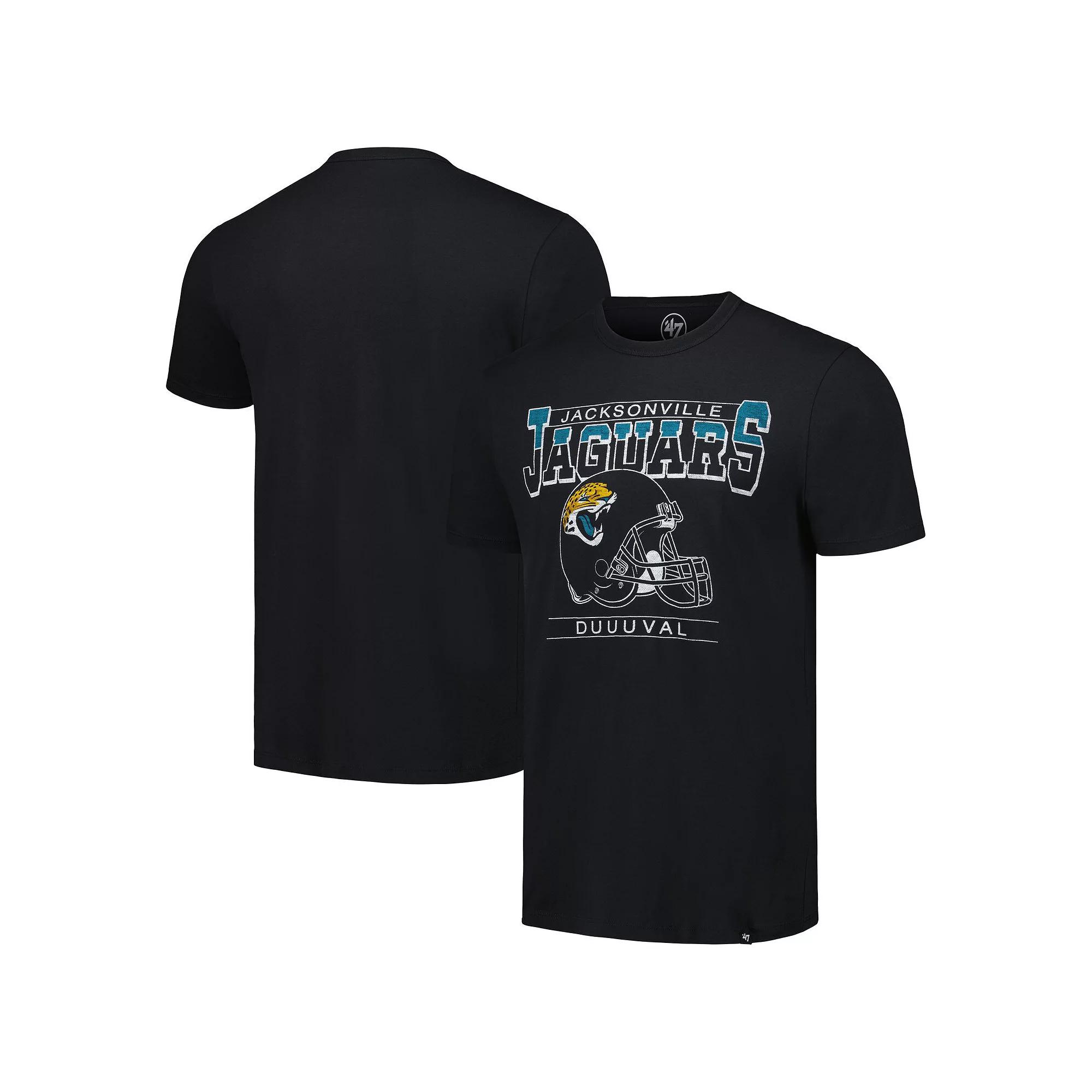 Men's '47 Black Jacksonville Jaguars Time Lock Franklin T-Shirt, Size: 4XB Product Image