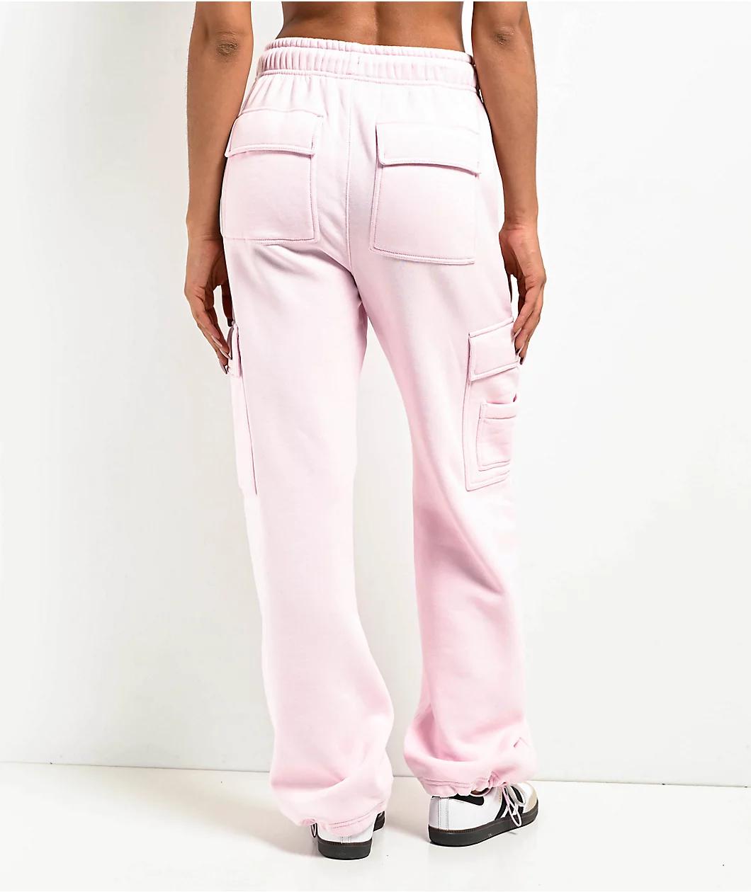 Ninth Hall Fundamentals Koa Pink Tulle Cargo Relaxed Sweatpants Product Image