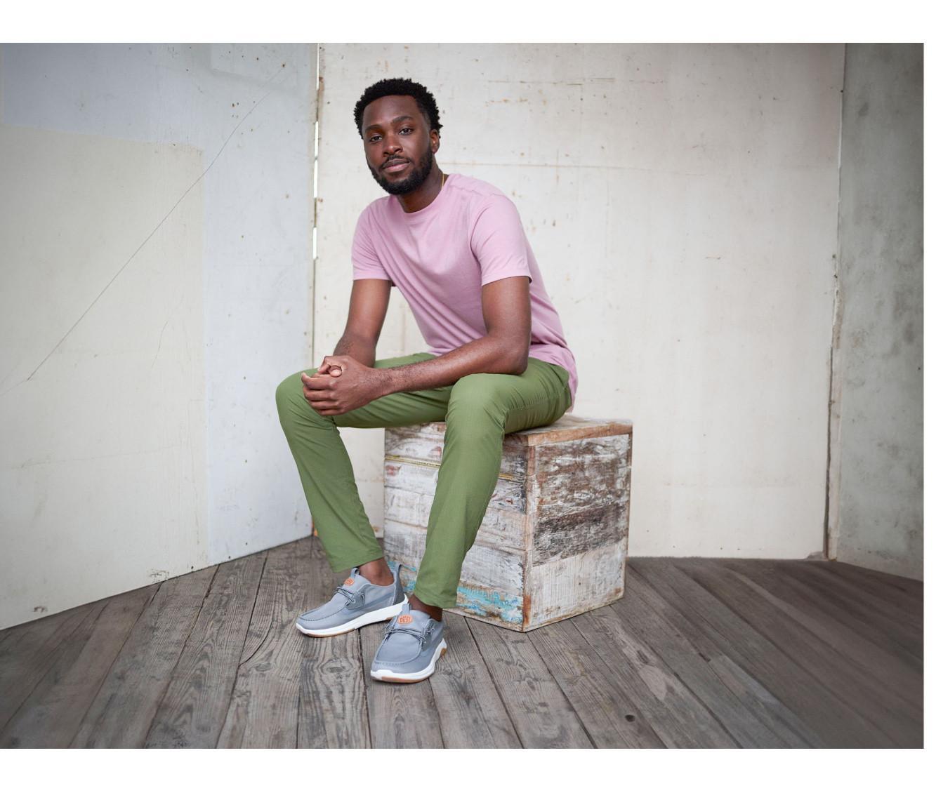 Men's HEYDUDE Wally Drift Mesh Casual Shoes Product Image