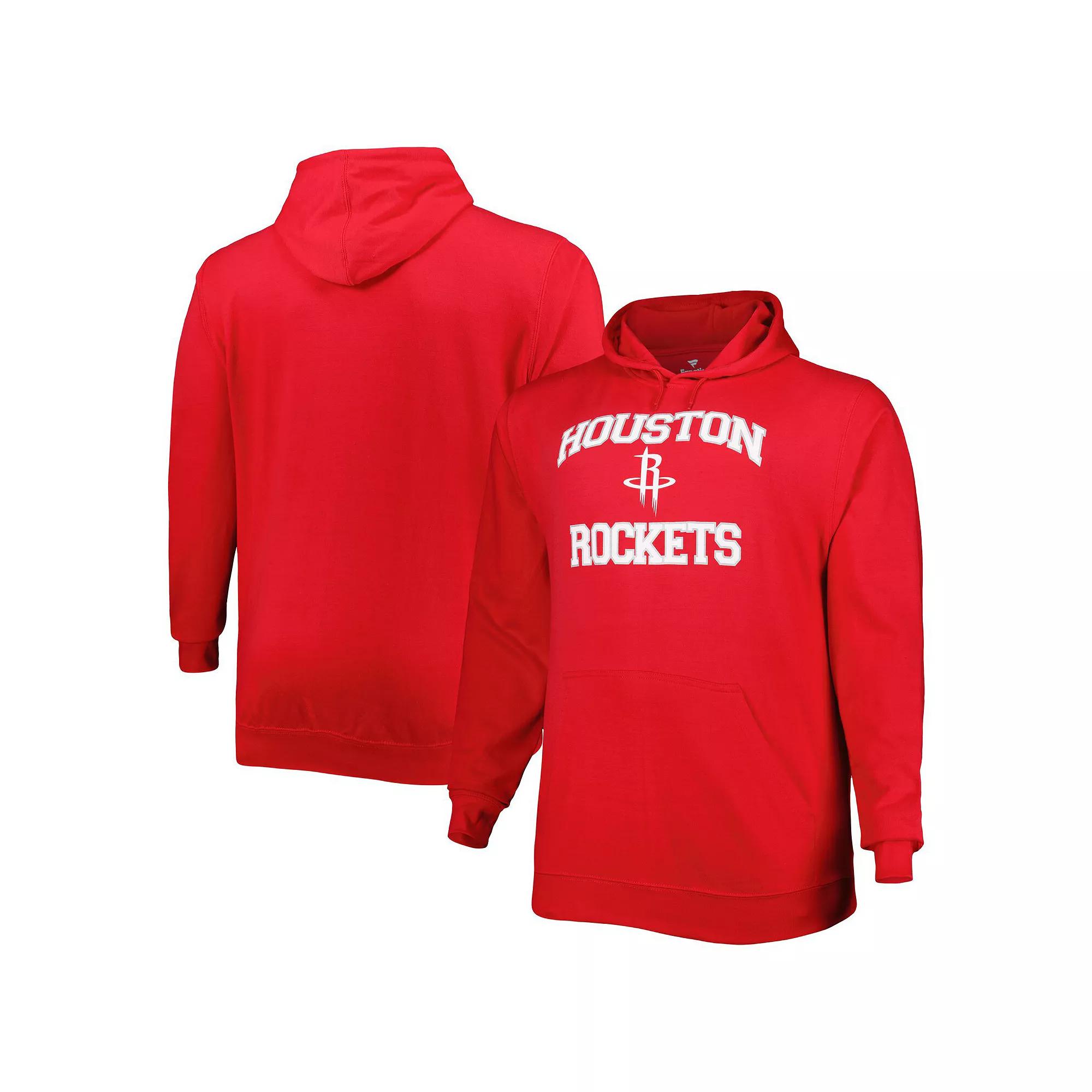 Men's Red Houston Rockets Big & Tall Heart & Soul Pullover Hoodie, Size: 3XLT Product Image