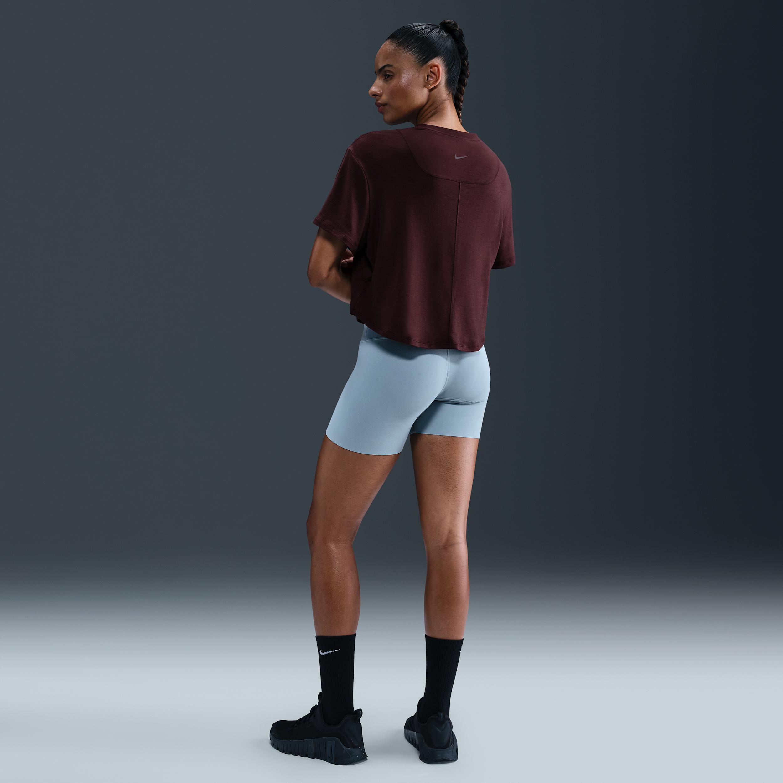 Nike Women's One Relaxed Dri-FIT Cropped Short-Sleeve Top Product Image