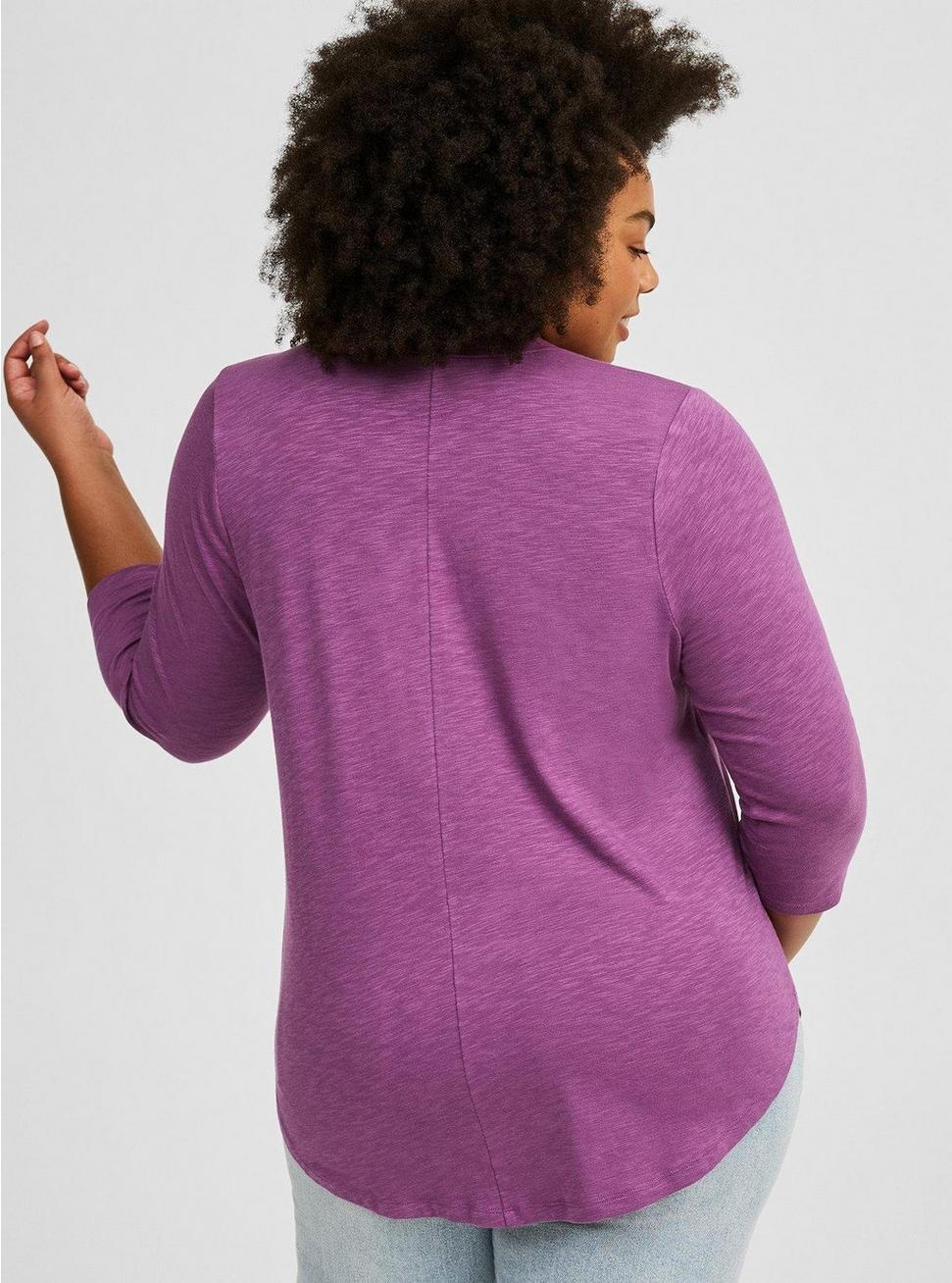 Vintage Slub V-Neck Top Product Image