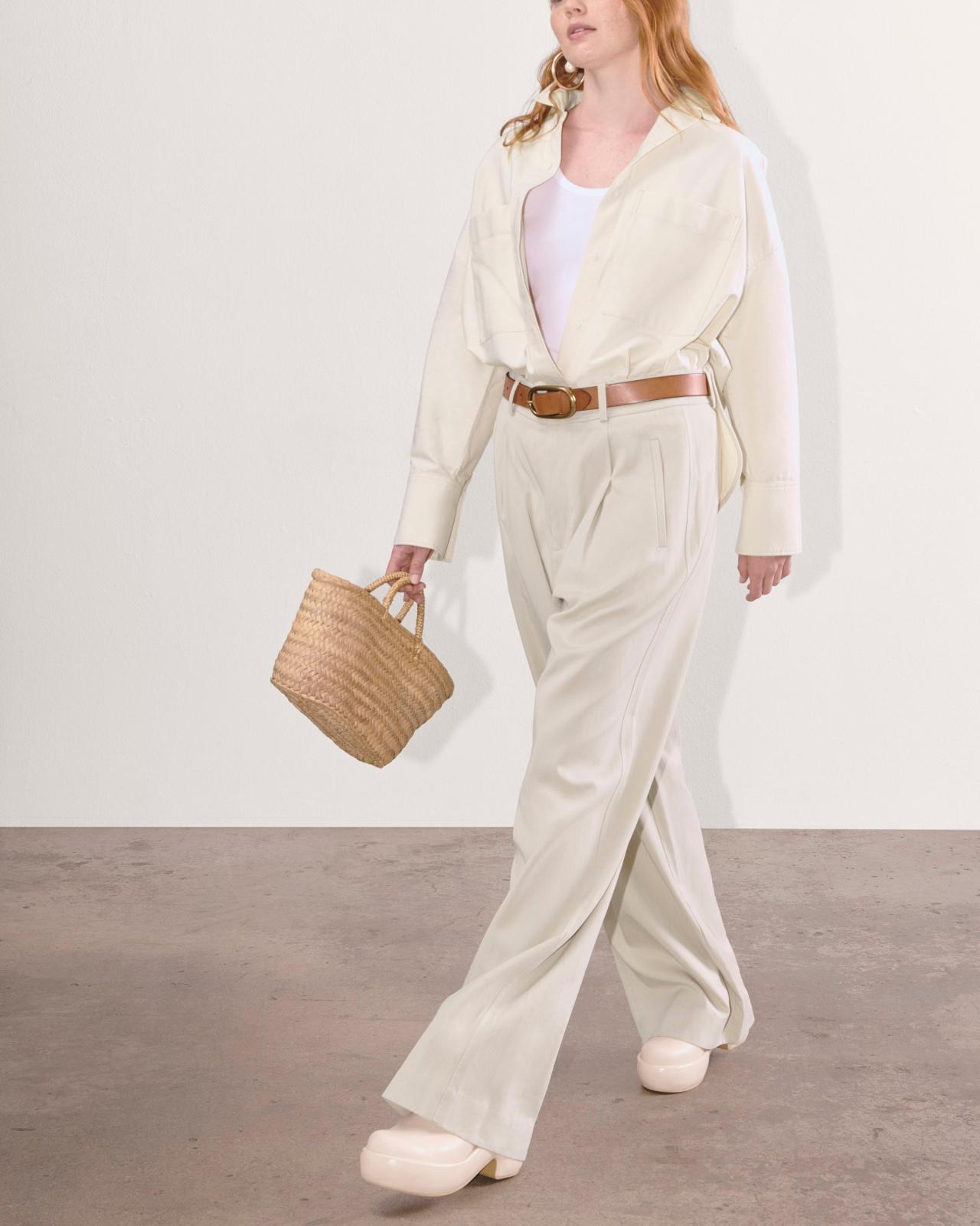 Womens Draper Pleated Pant in Buttersmooth by Everlane Product Image