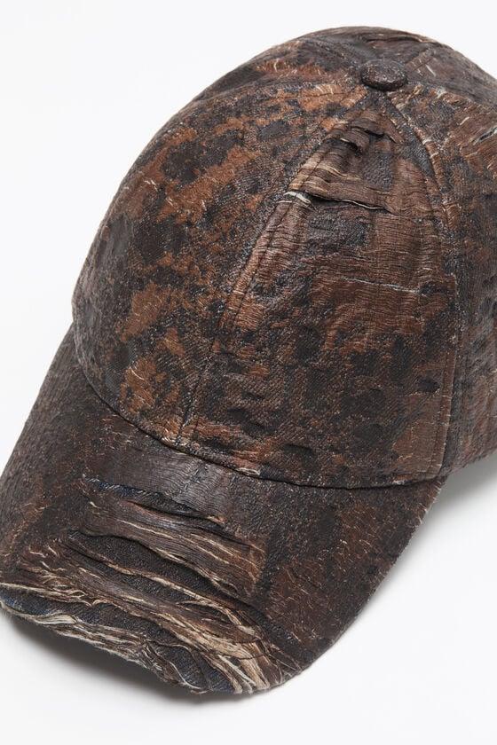 Distressed monogram cap Product Image