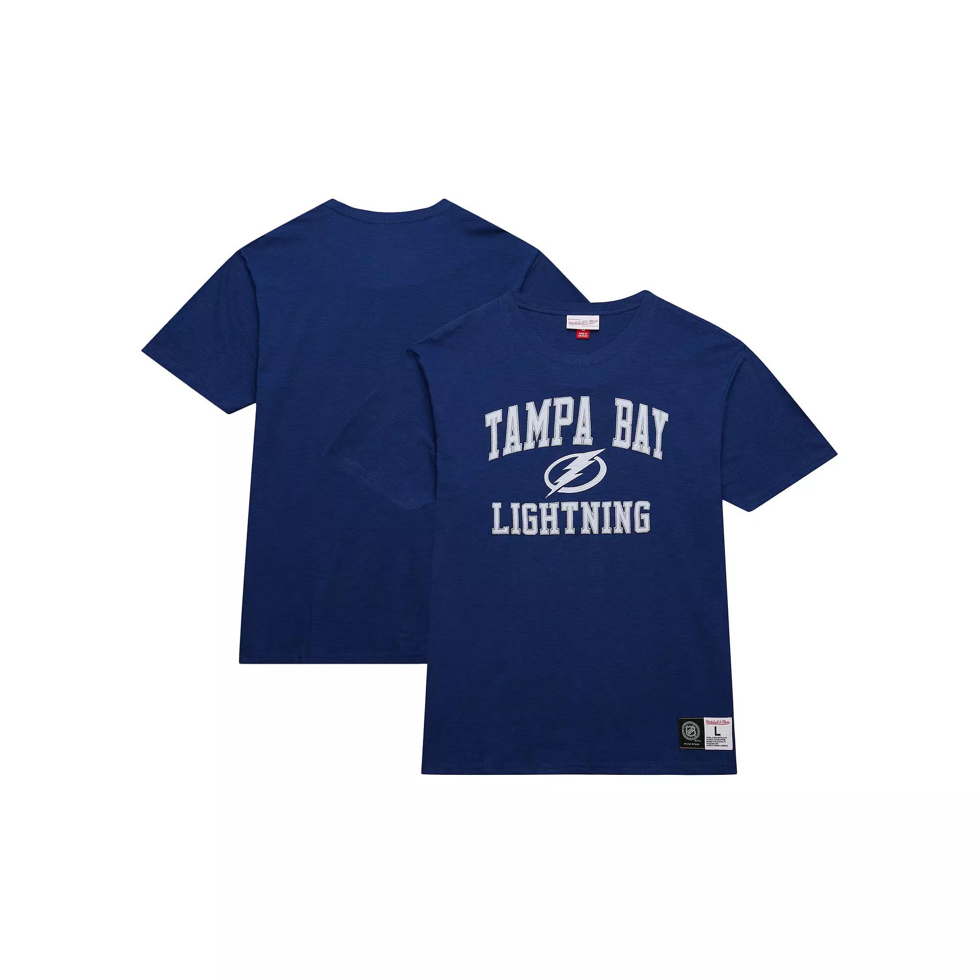 Men's Mitchell & Ness Blue Tampa Bay Lightning Legendary Slub T-Shirt,  Product Image