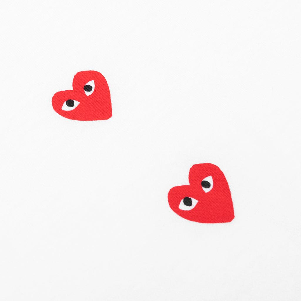 Logo Print Any Heart L/S T-Shirt - White Male Product Image