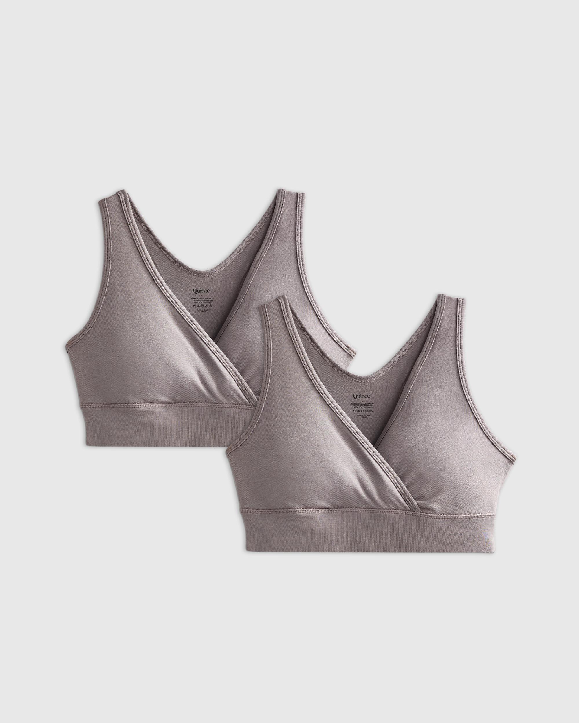 Quince | Women's Micromodal Crossover Nursing & Sleep Bra Product Image