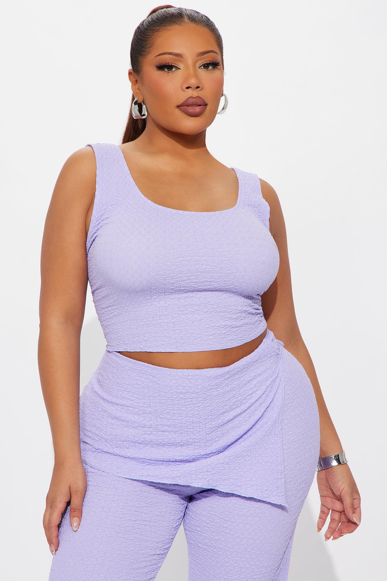 Emory Textured Pant Set - Lavender Female Product Image