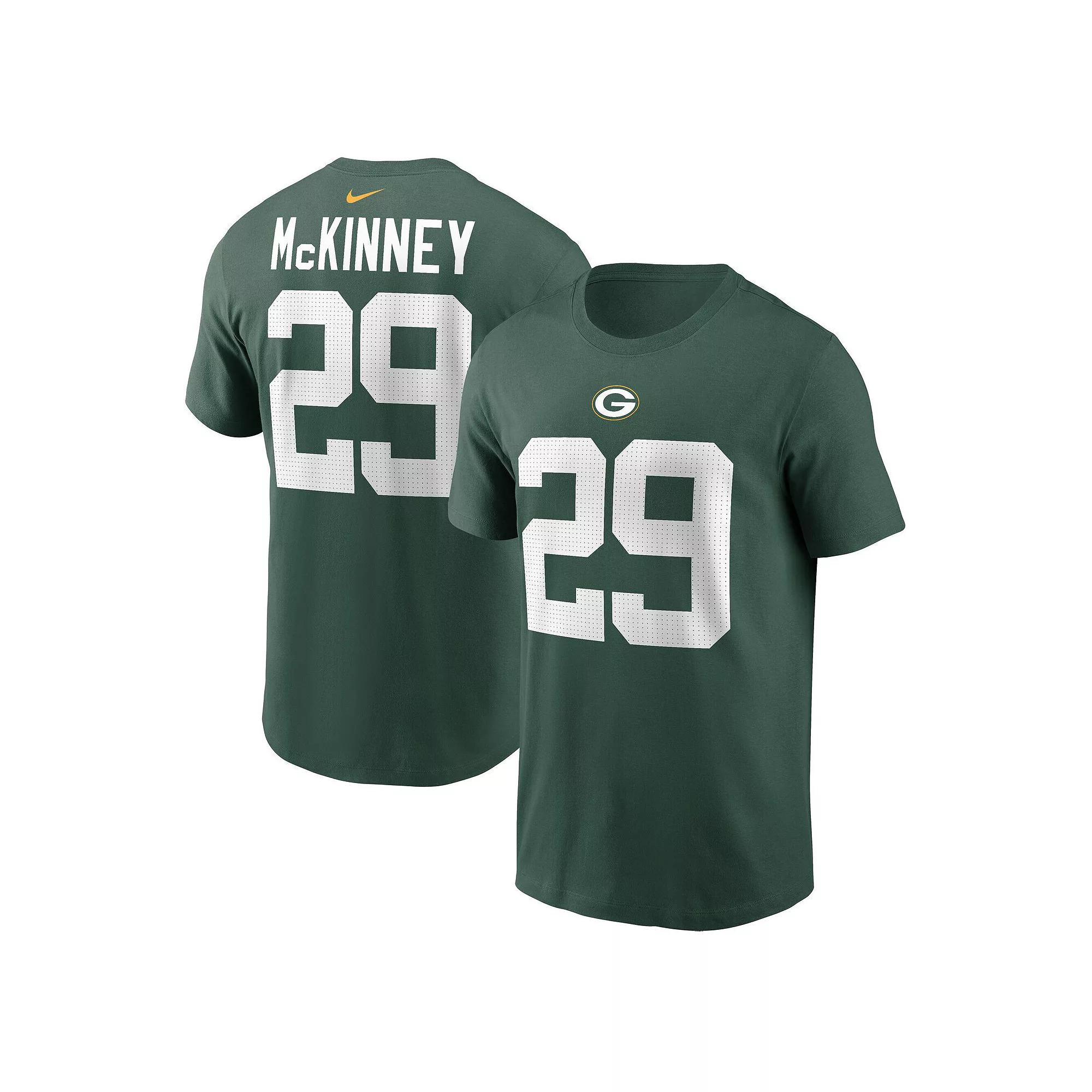 Men's Nike Xavier McKinney Green Green Bay Packers Name & Number T-Shirt, Size: 2XL Product Image