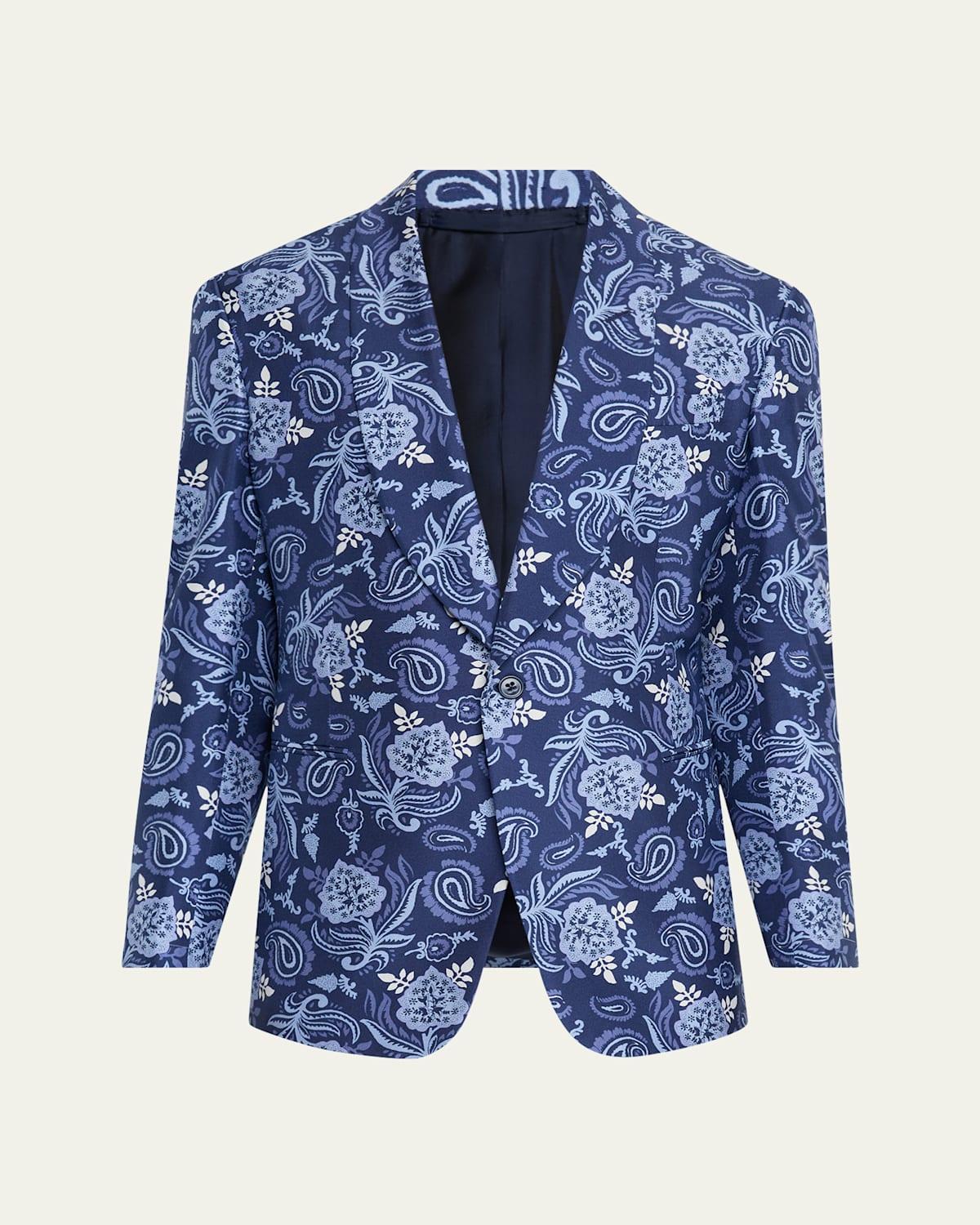 Mens Kent Paisley Silk Sport Coat Product Image