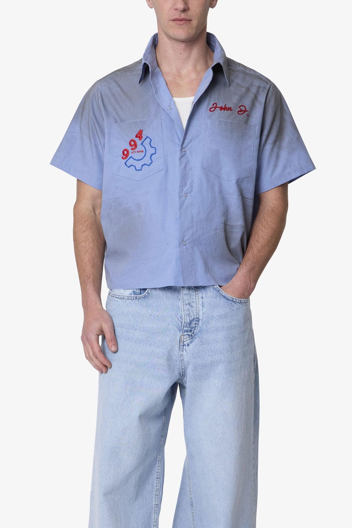 Vintage Work S/S Shirt - Light Blue Product Image