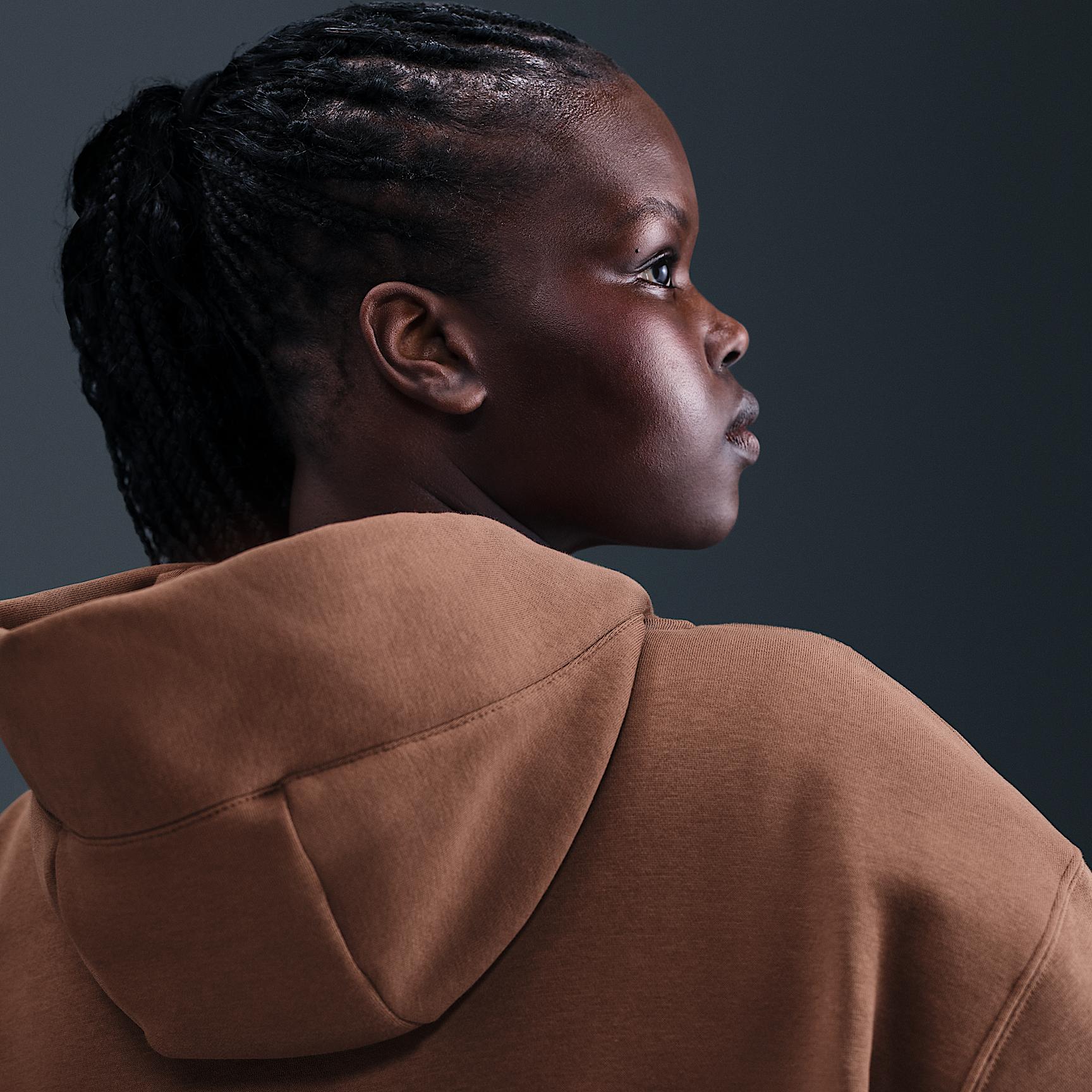 Womens Nike Sportswear Phoenix Fleece Oversized Full-Zip Hoodie (Plus Size) | DV4979-265 Product Image