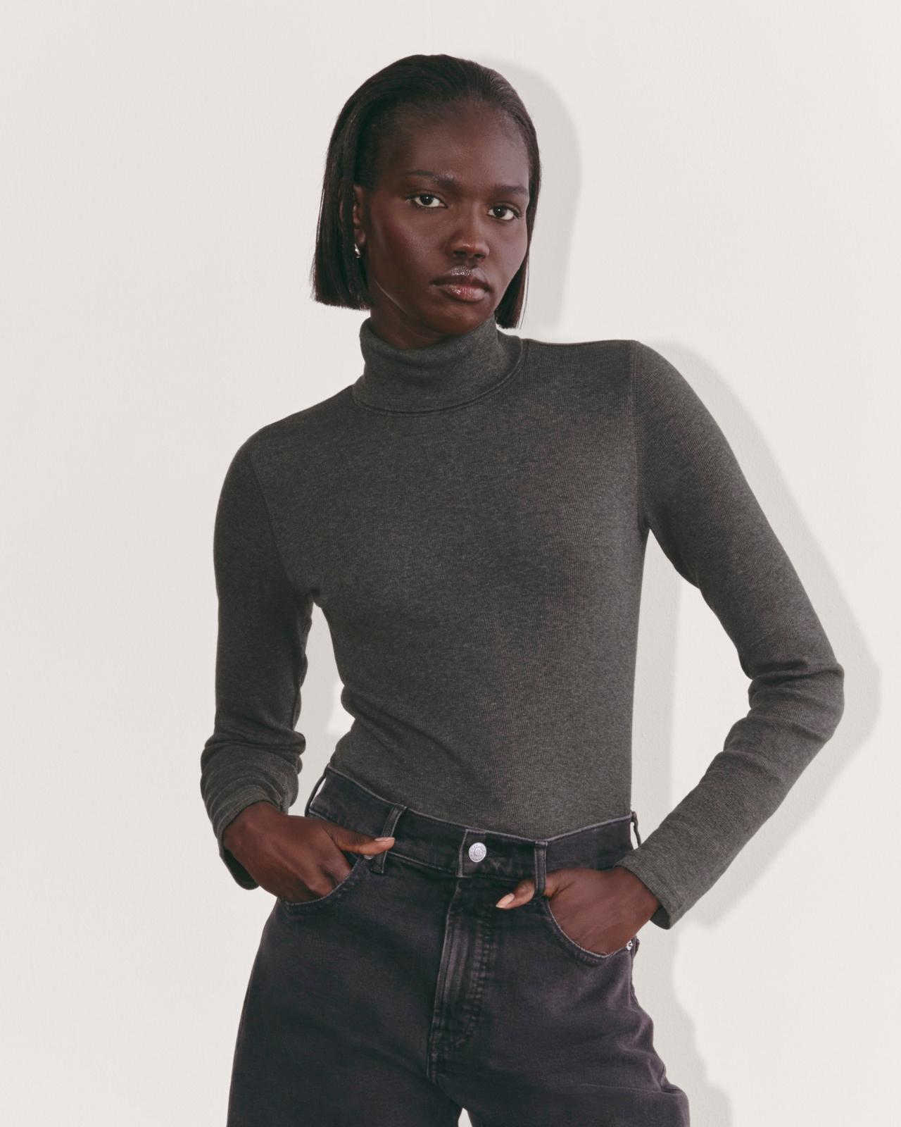 Womens Luxe Rib Turtleneck Sweater by Everlane Product Image