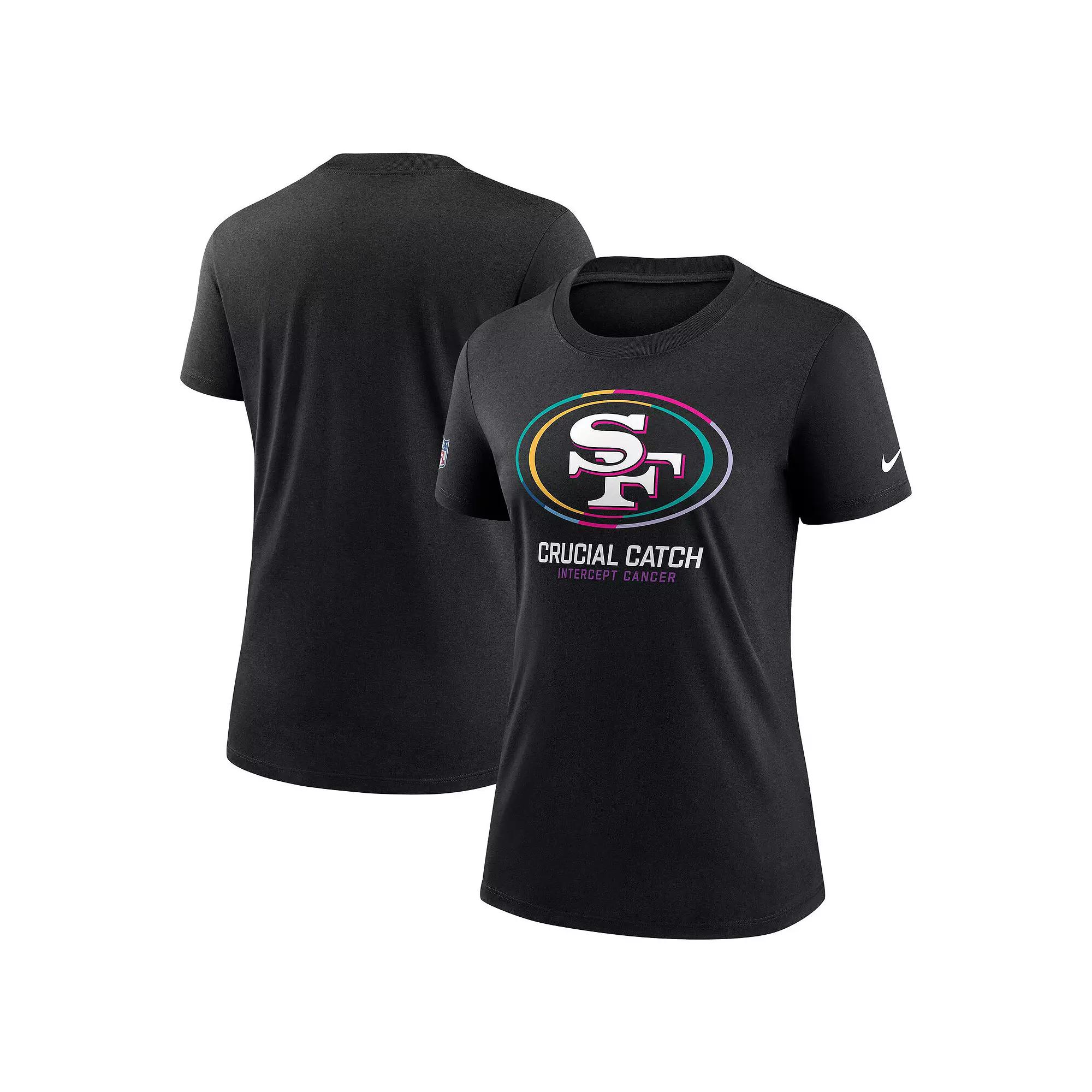 Women's Nike  Black San Francisco 49ers 2024 NFL Crucial Catch Tri-Blend T-Shirt, Size: XS Product Image