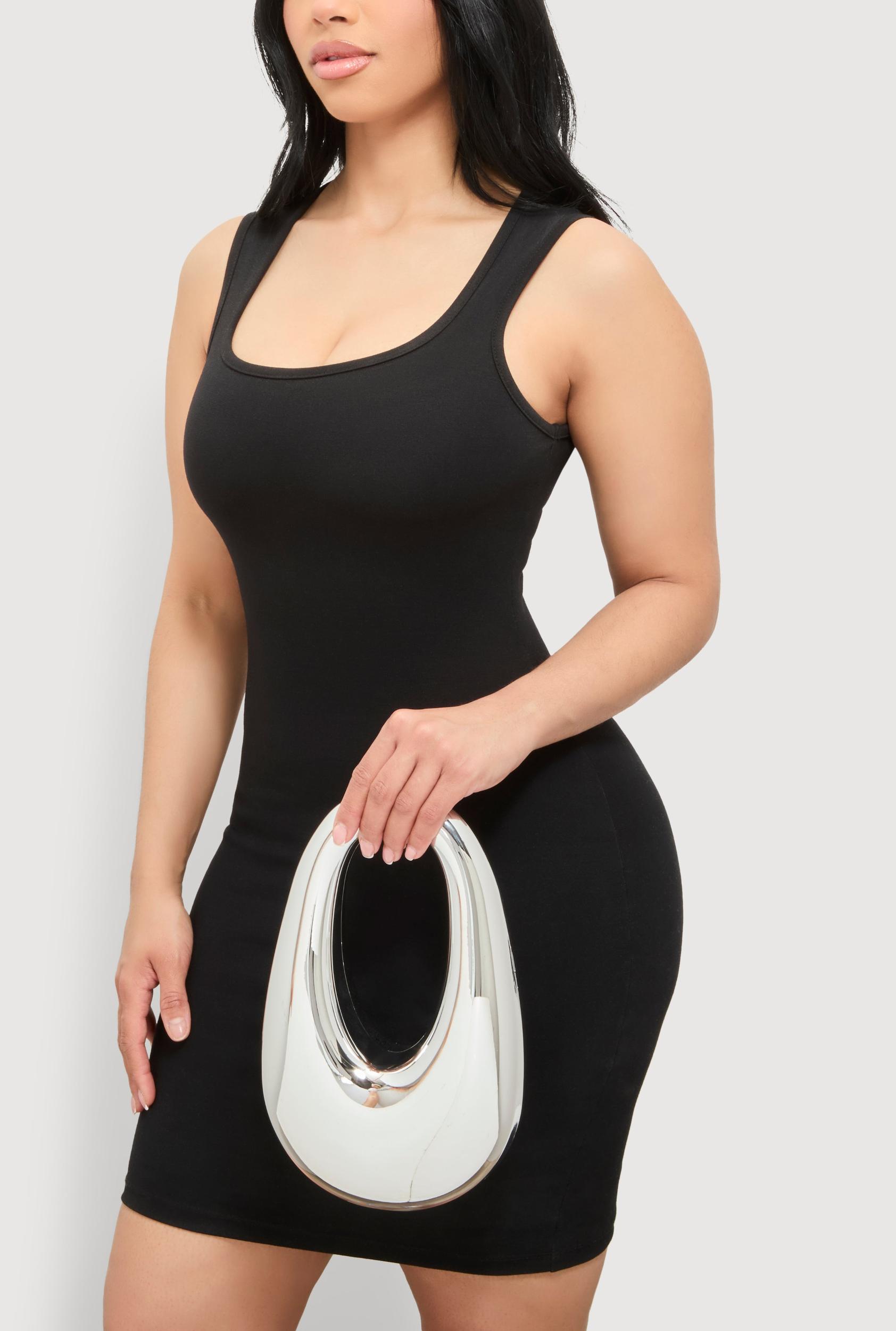 Oval Metallic Handbag Unisex Product Image