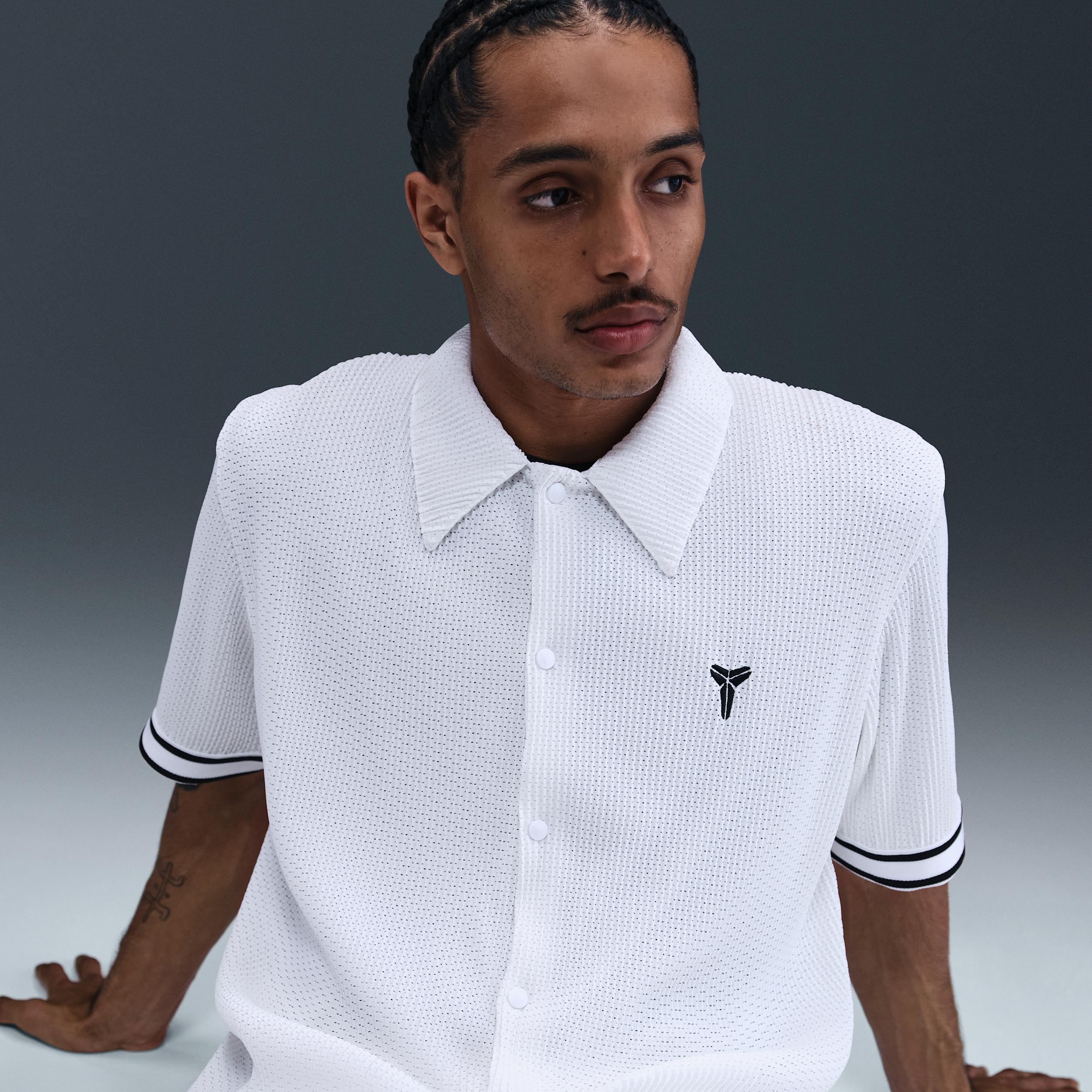 Nike Mens Kobe Pleated Short-Sleeve Basketball Top | IB0020-100 Product Image