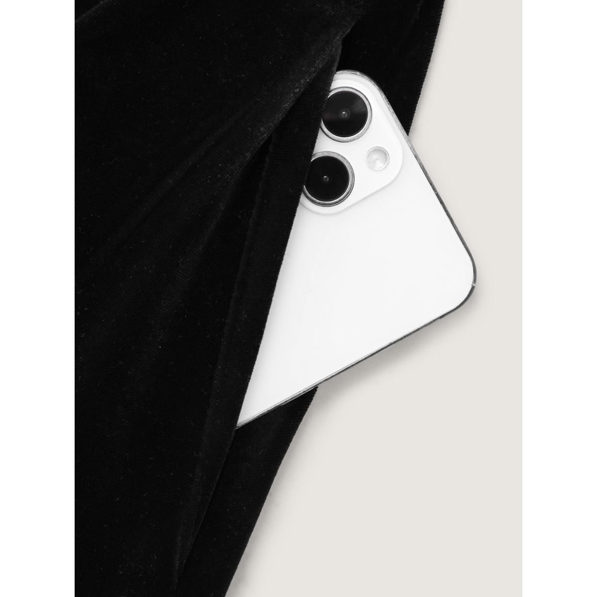 Plus Size Off-Shoulder 3D Floral Detail Midi Dress Black Women Party&Cocktail One-shoulder neck Cap Sleeve Curvy BloomChic 30/6X Product Image