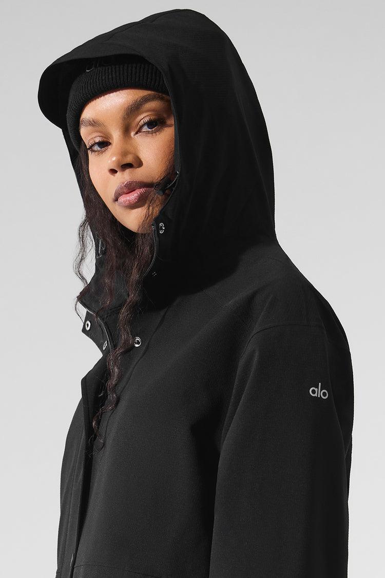 Rain Or Shine Long Coat - Black Product Image