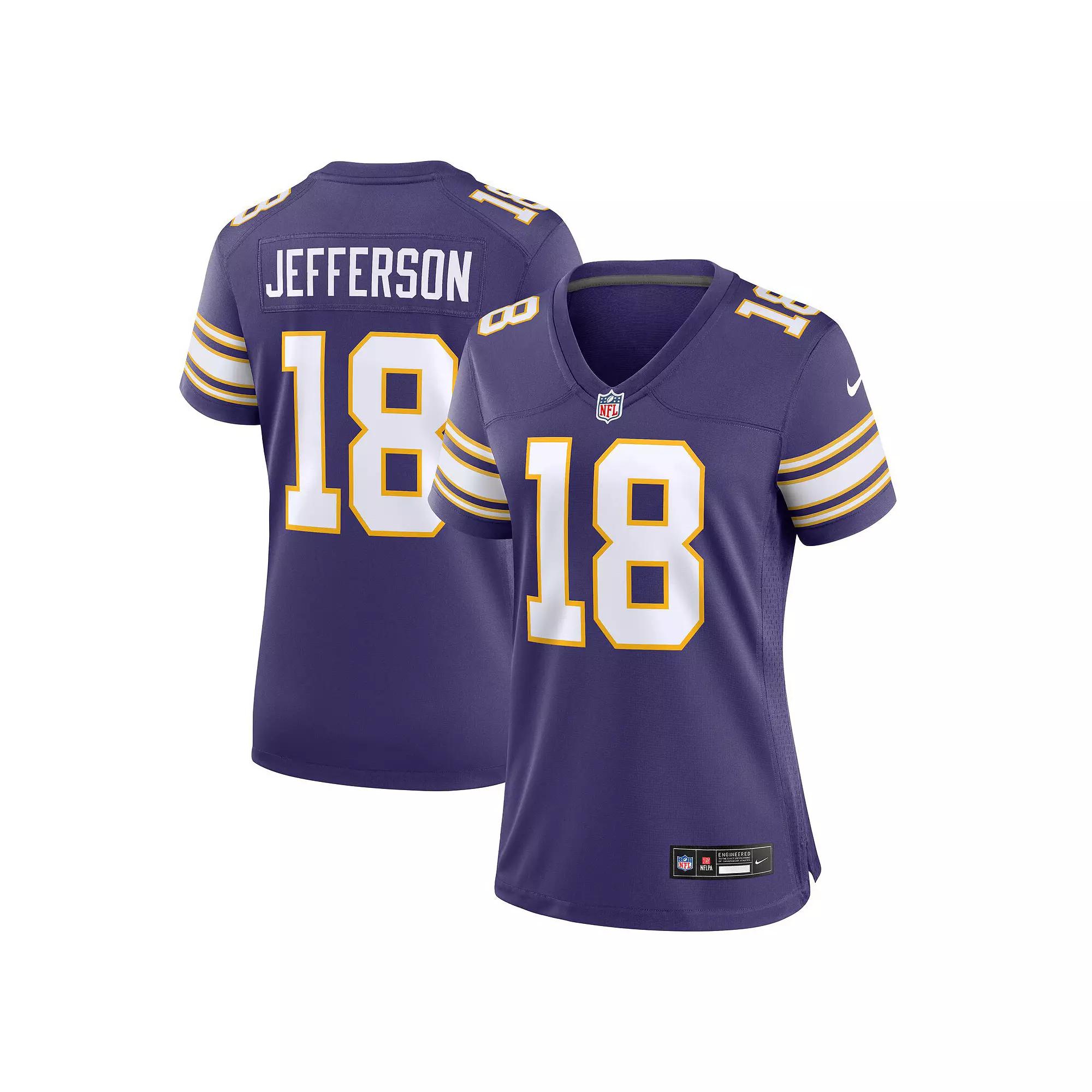 Women's Nike Justin Jefferson Purple Minnesota Vikings Player Jersey,  Product Image