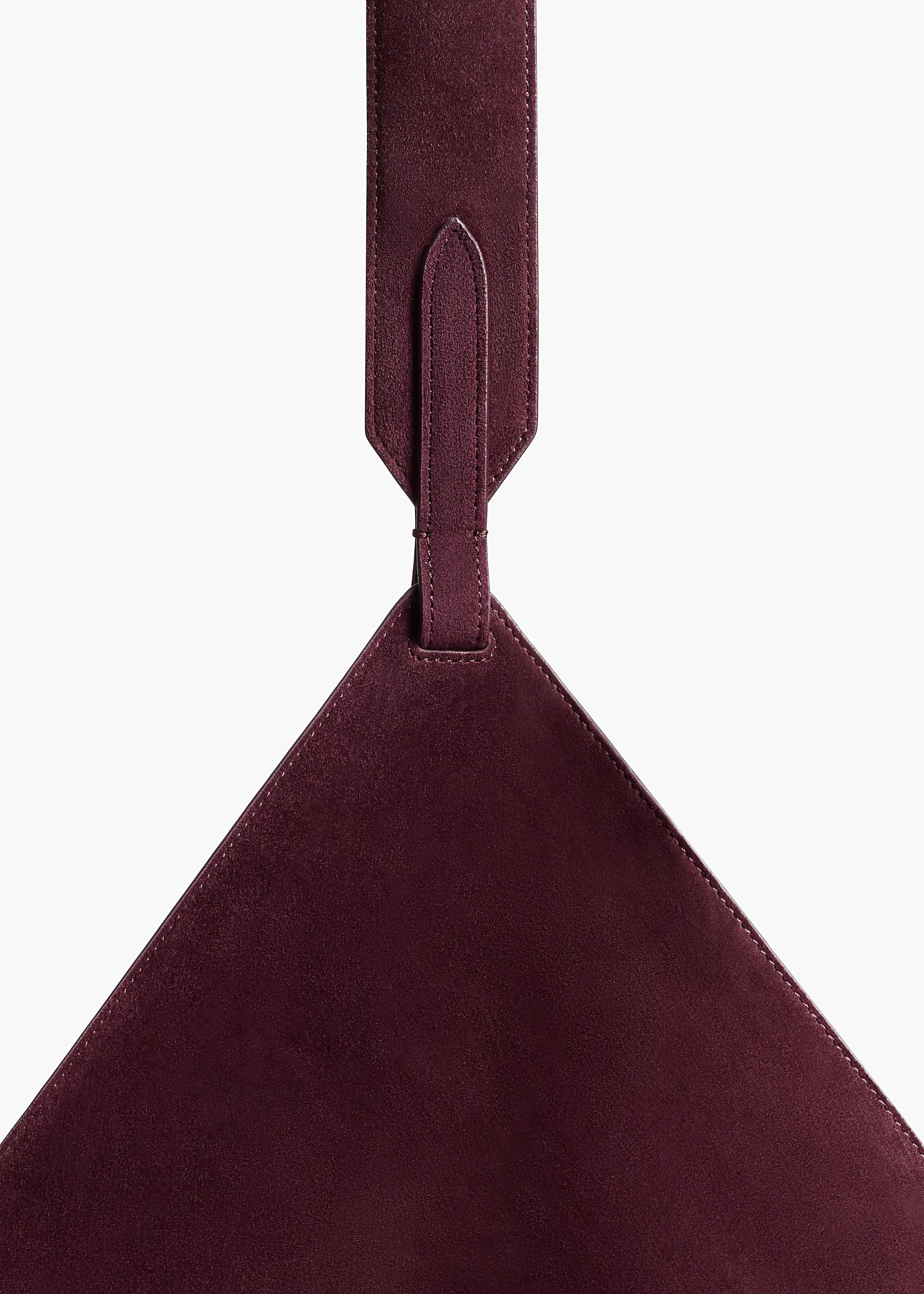 Medium Lotus Tote in Rouge Noir Suede Product Image