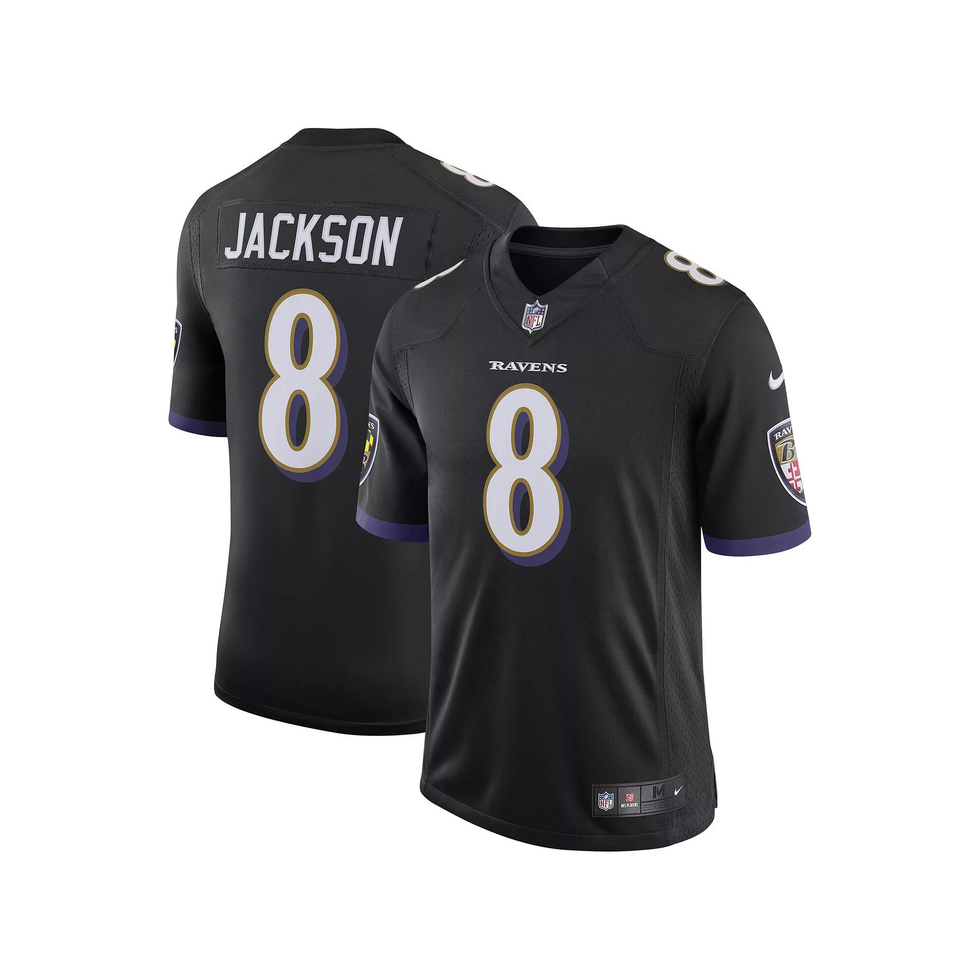 Men's Nike Lamar Jackson Black Baltimore Ravens Speed Machine Limited Jersey,  Product Image