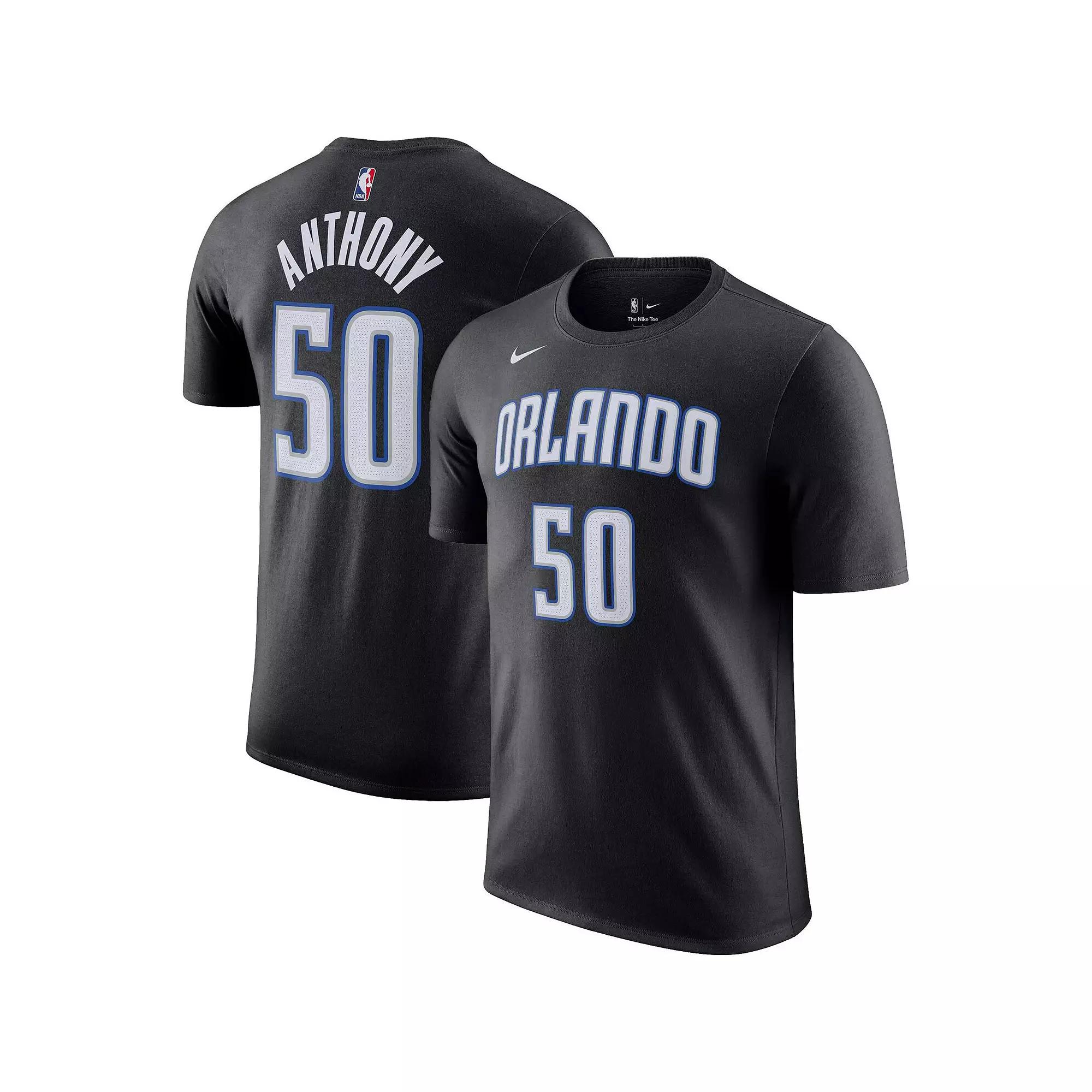 Men's Nike Cole Anthony Black Orlando Magic Icon 2022/23 Name & Number T-Shirt,  Product Image