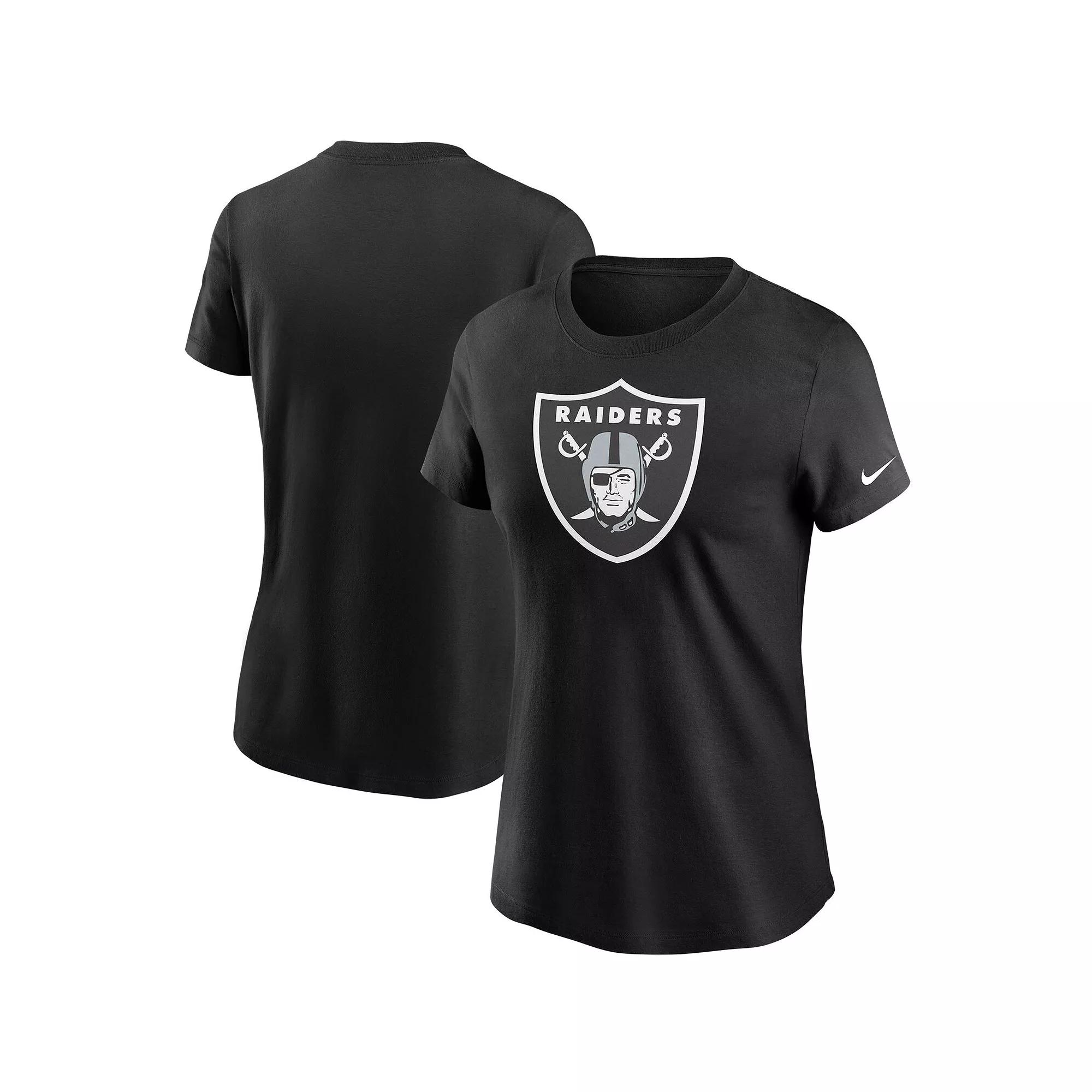 Women's Nike Black Las Vegas Raiders Logo Essential T-Shirt,  Product Image