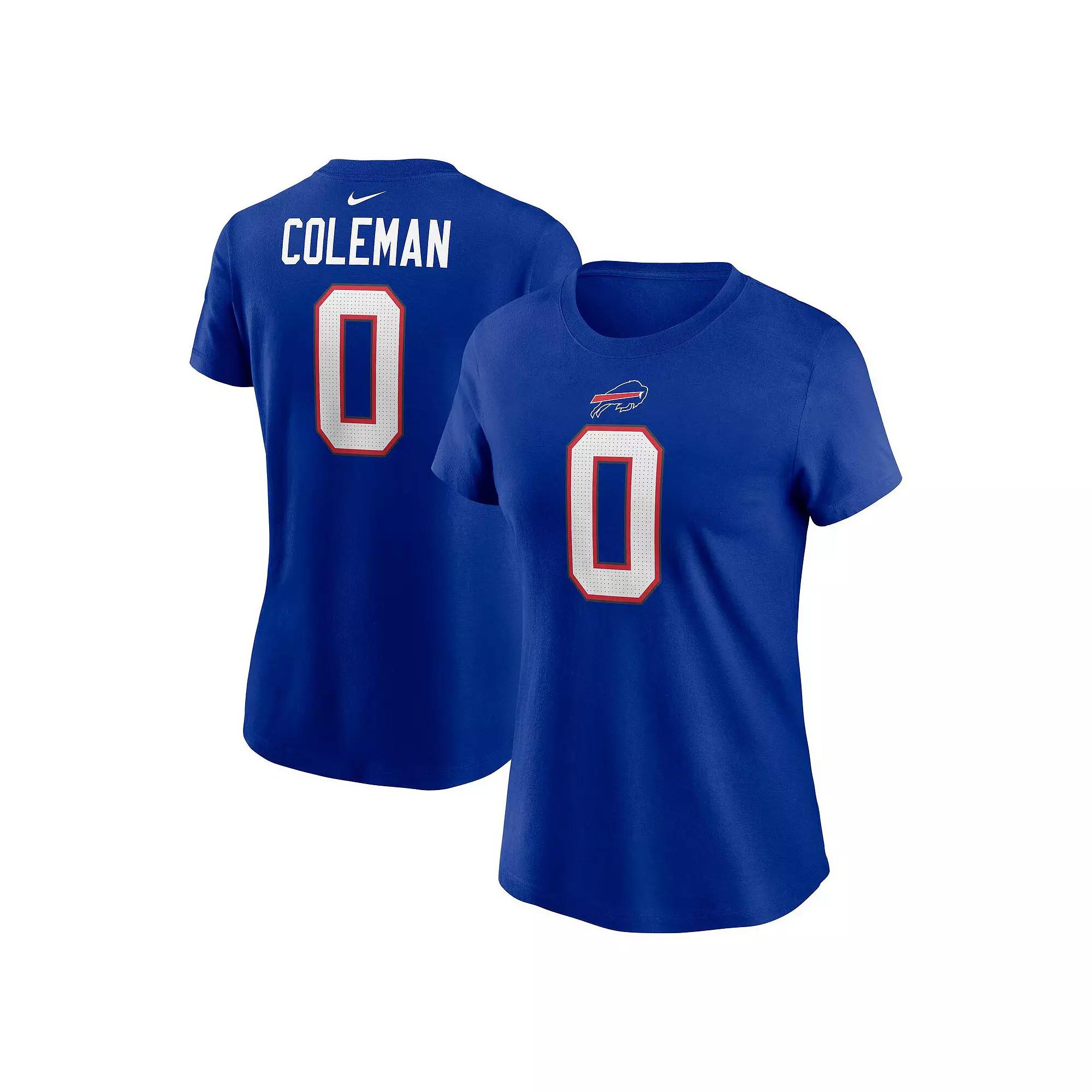 Women's Nike Keon Coleman Royal Buffalo Bills 2024 NFL Draft Player Name & Number T-Shirt,  Product Image