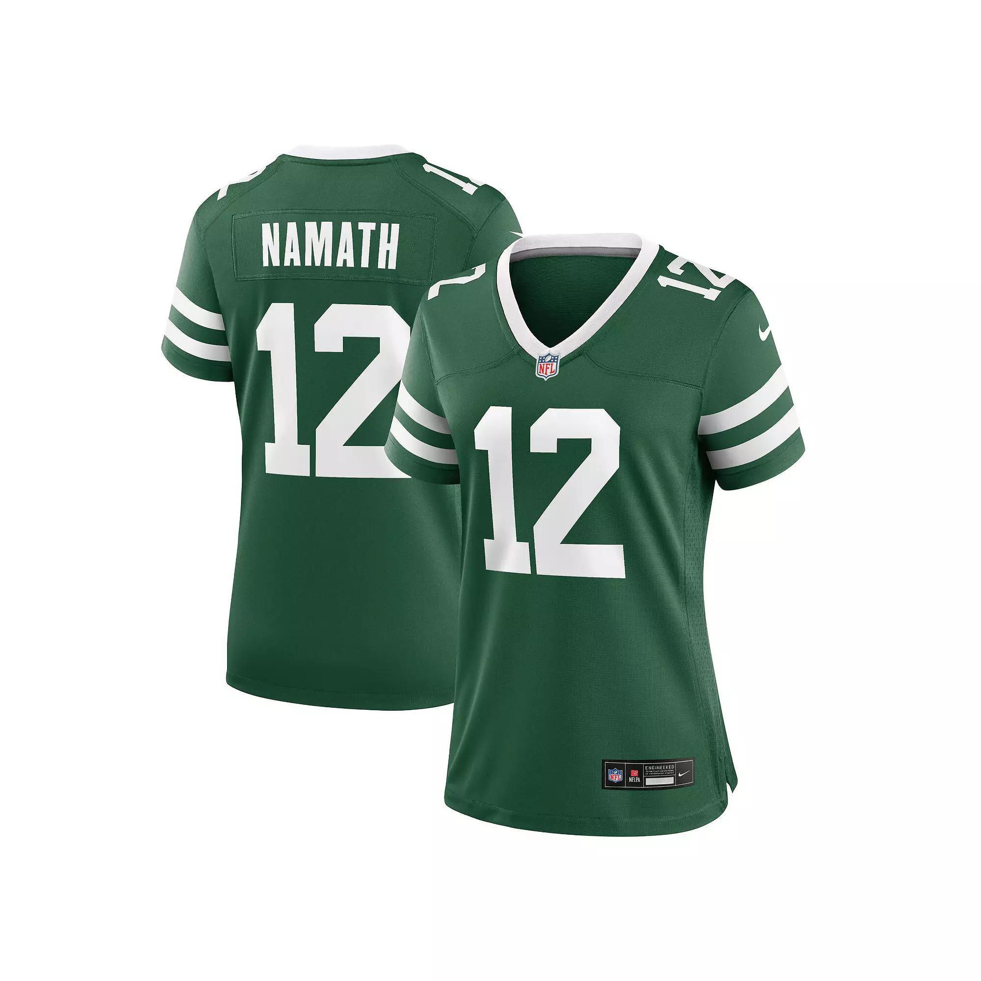 Women's Nike Joe Namath Legacy Green New York Jets Retired Player Game Jersey,  Product Image